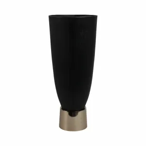 20"wallmar Large Black And Gold Vase