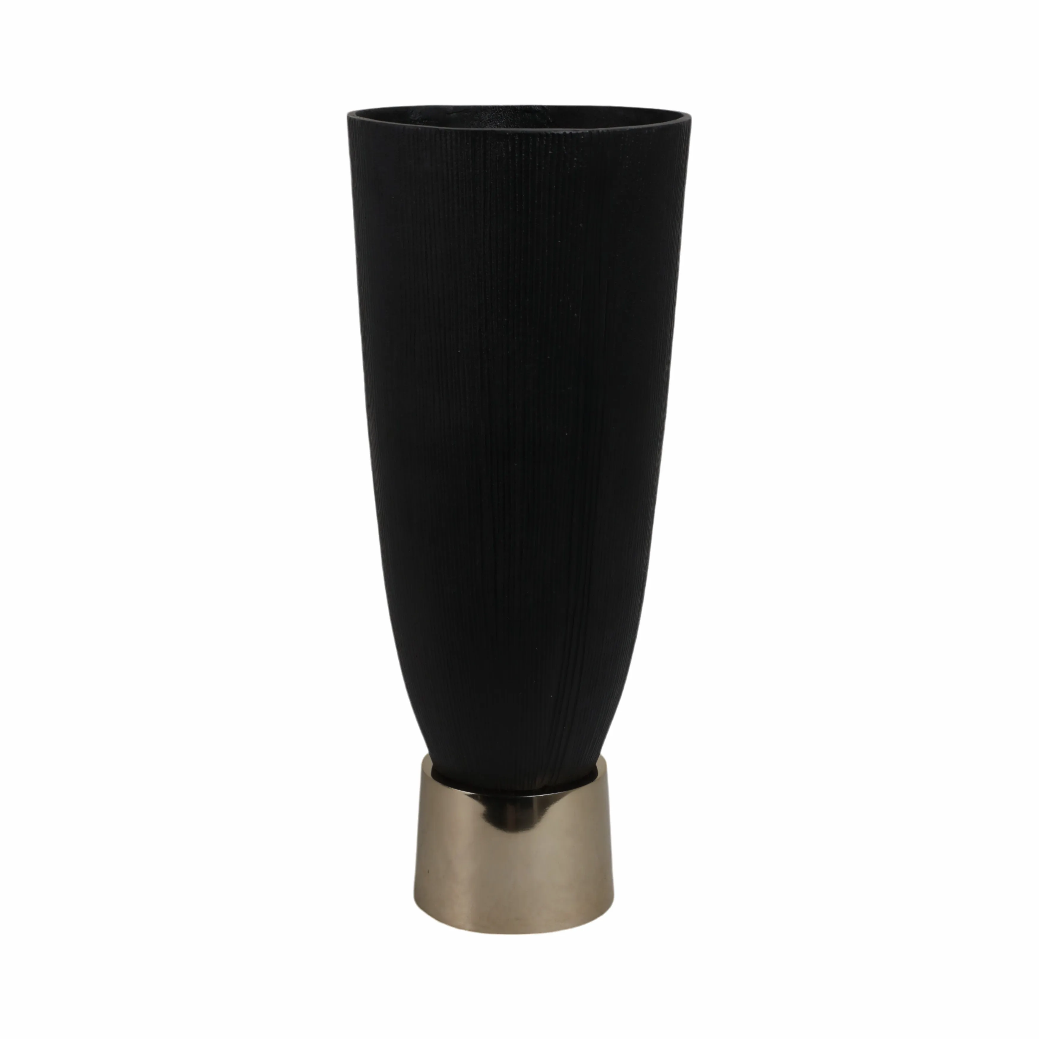 20"wallmar Large Black And Gold Vase