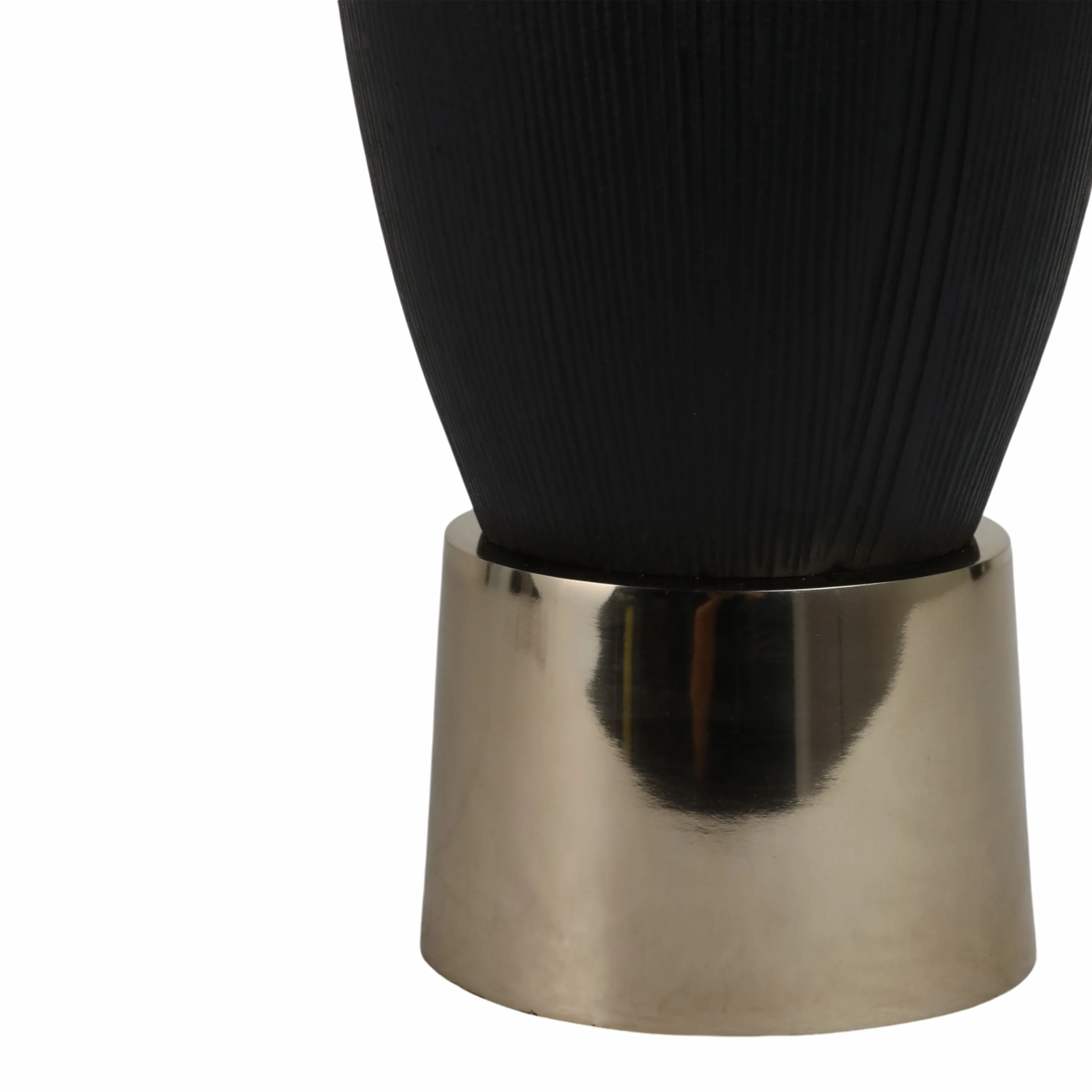 20"wallmar Large Black And Gold Vase