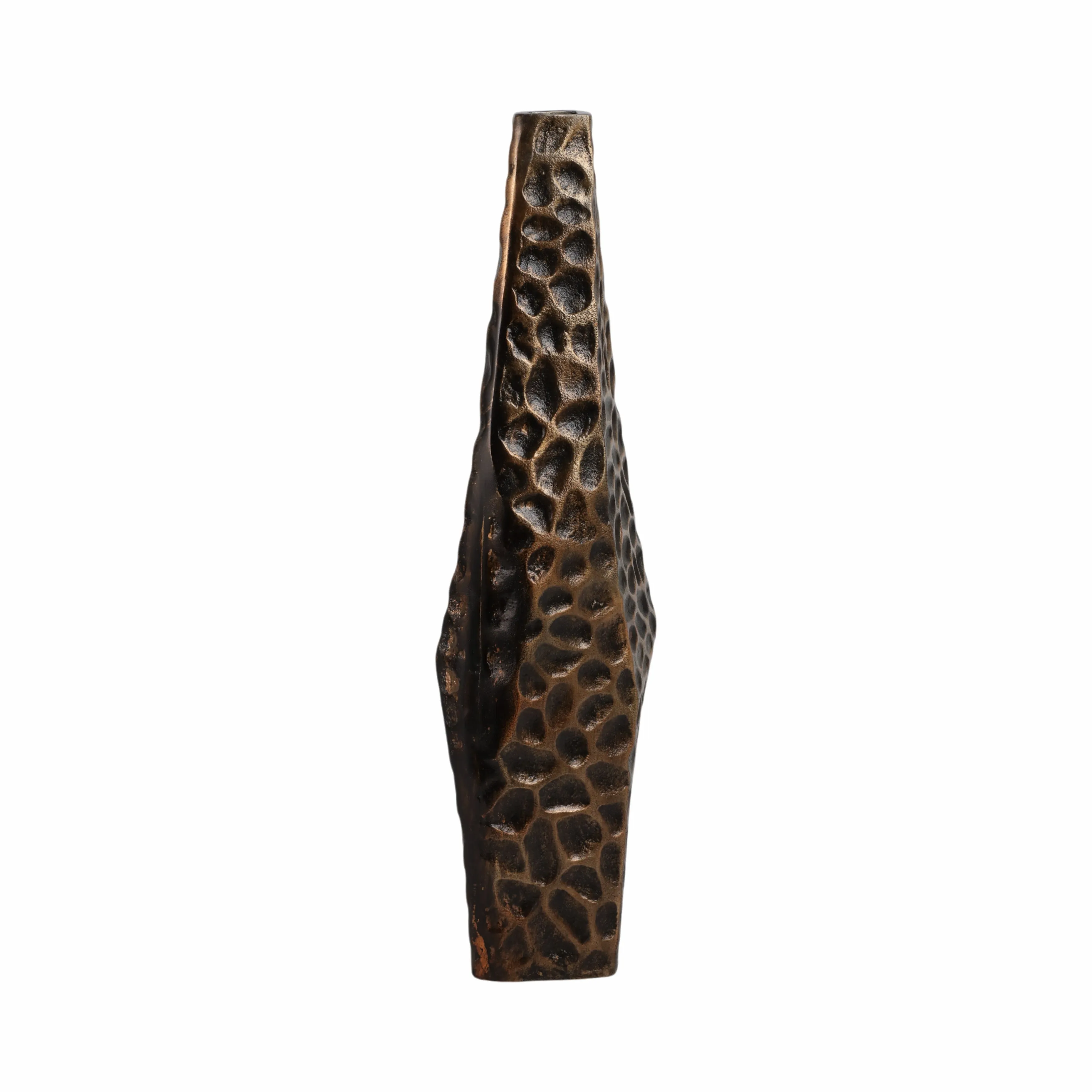 21" Balaz Bronze Asymetrical Metal Vase