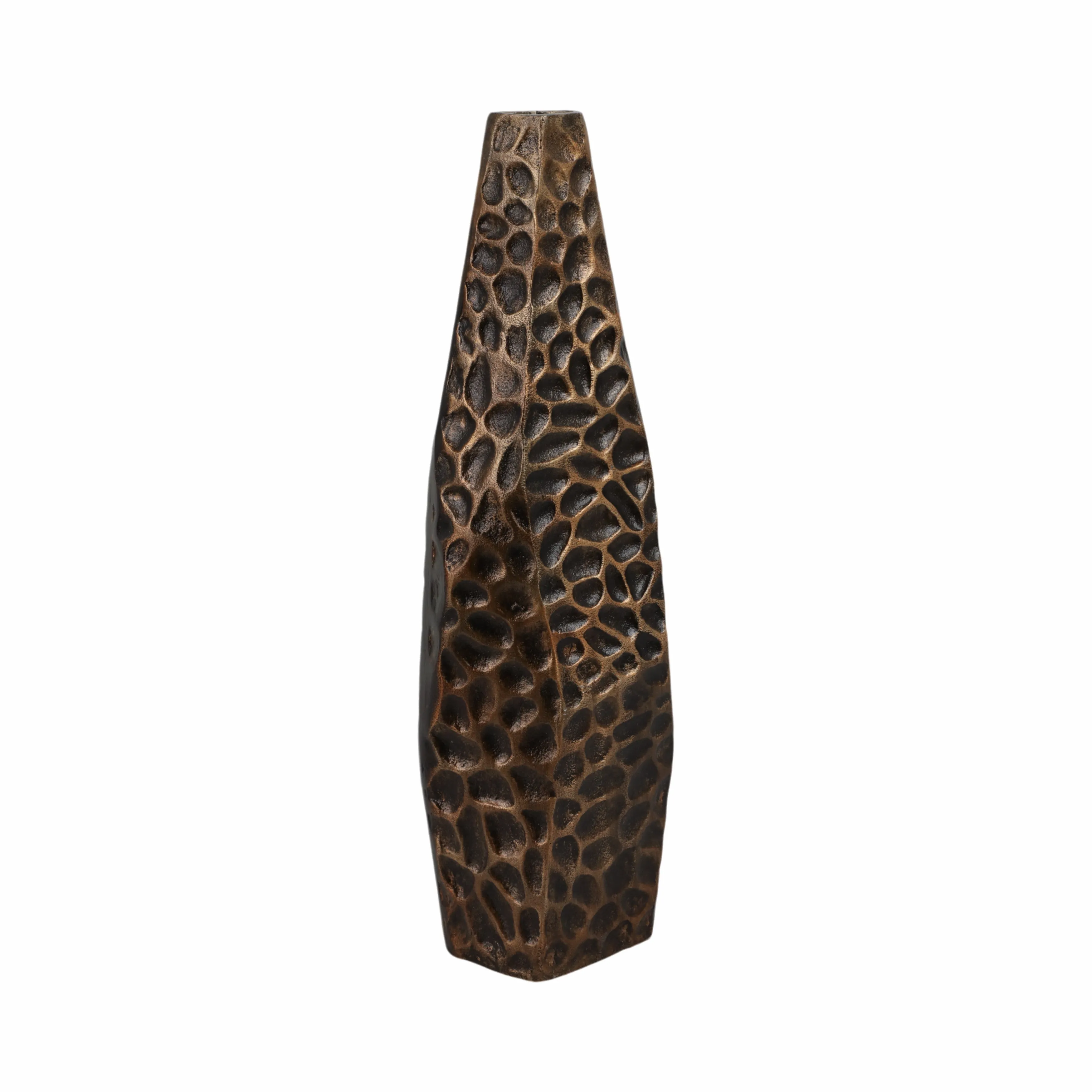 21" Balaz Bronze Asymetrical Metal Vase