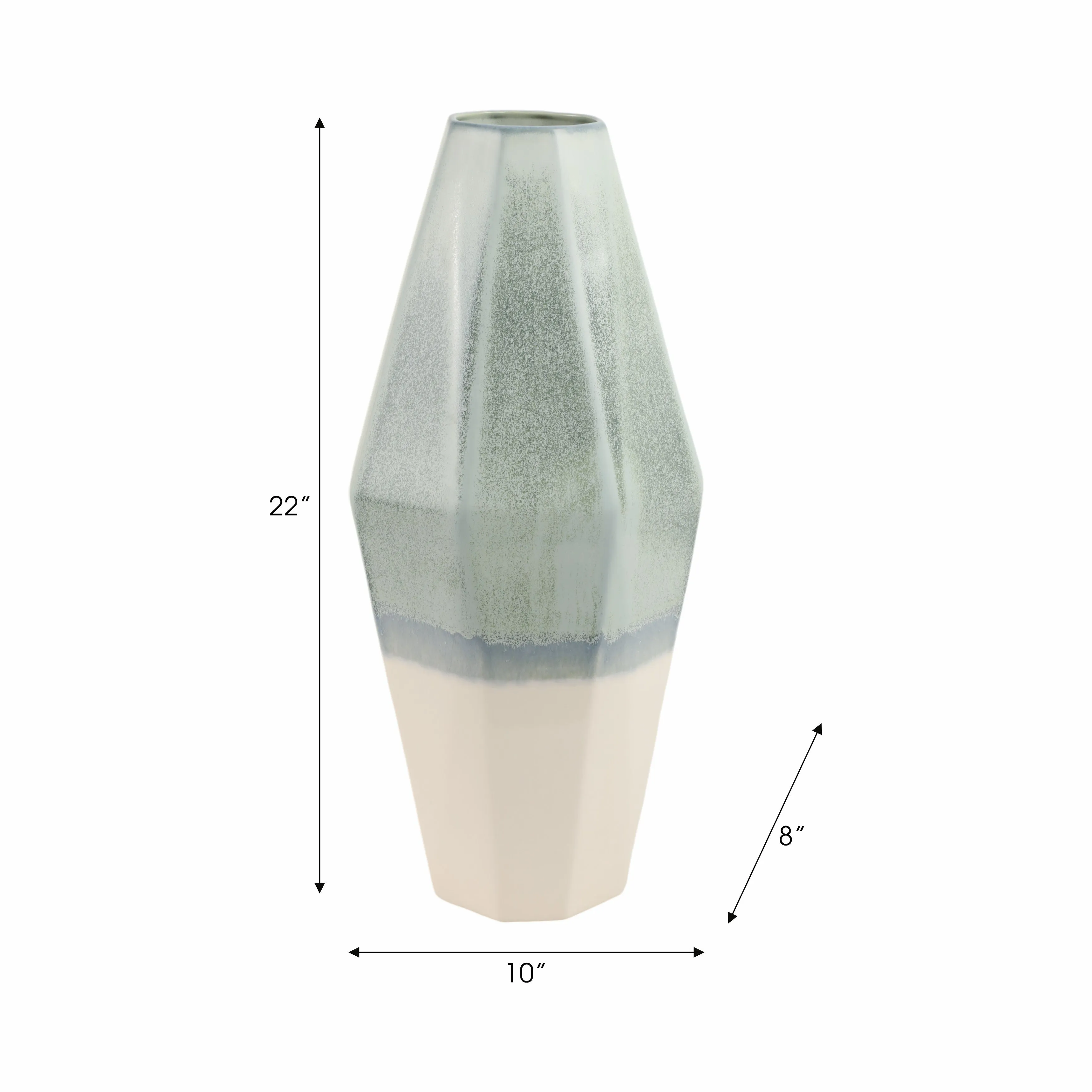 21" Coimbra Large Faceted Portugal Vase