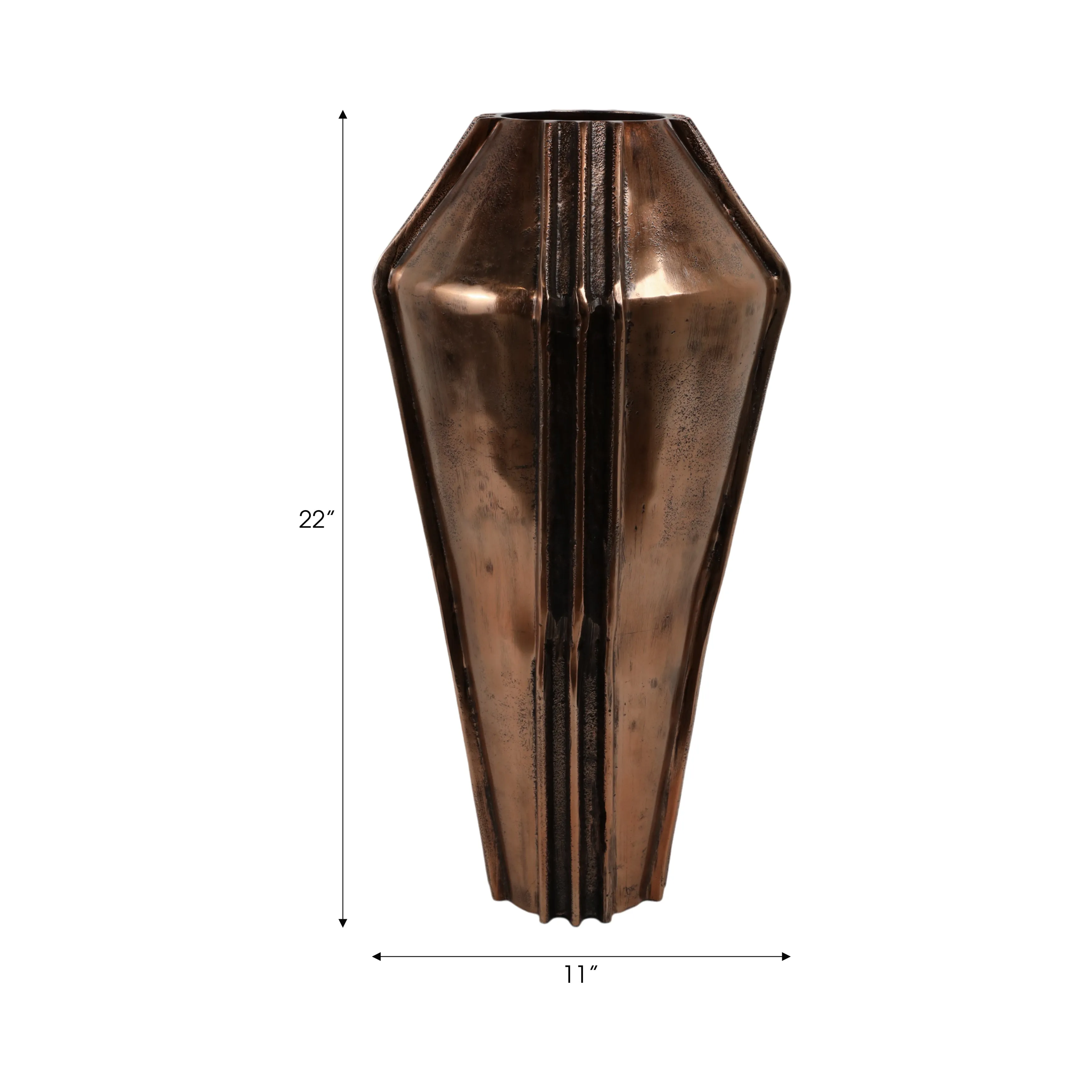 22" Hana Large Bronze Vase