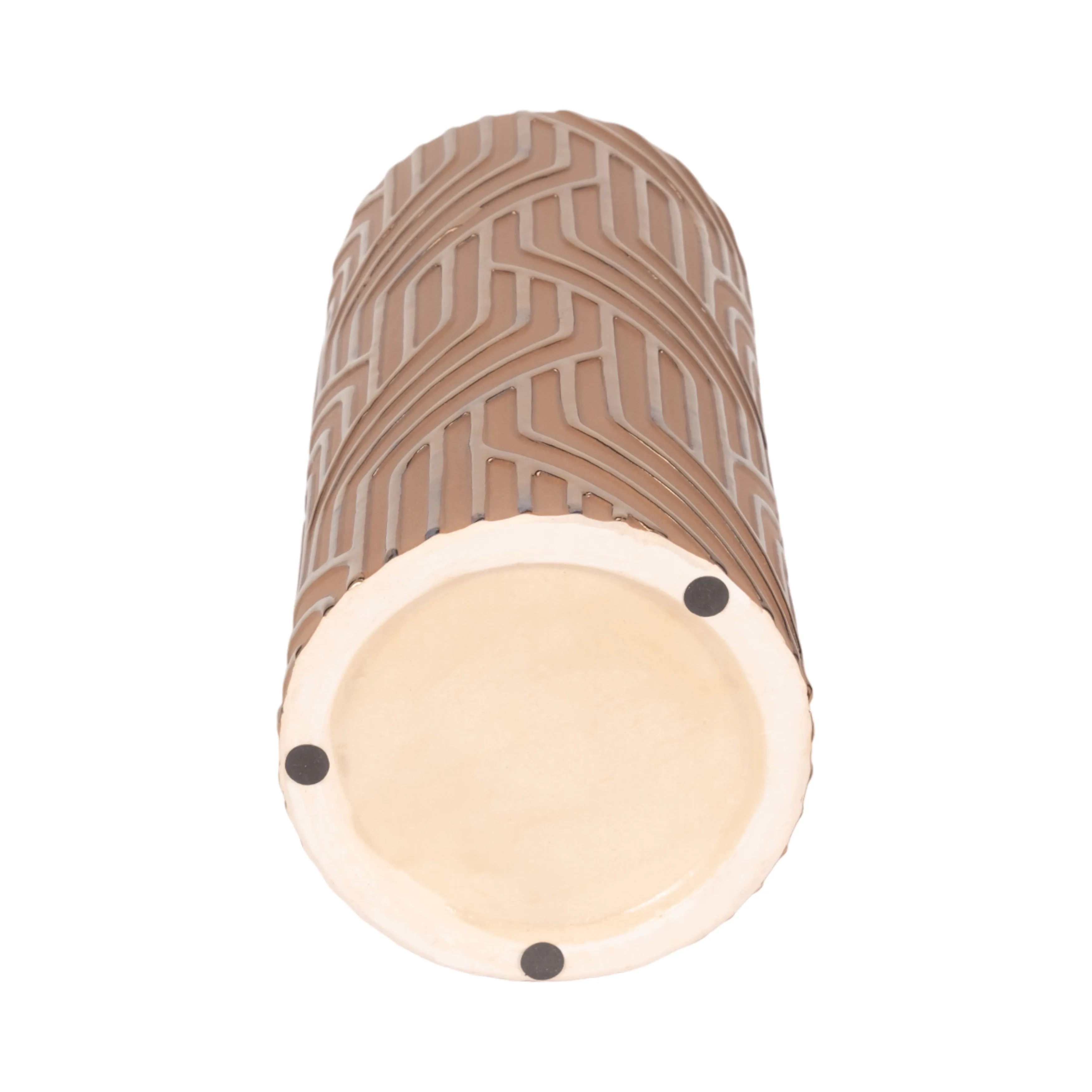 22" Montes Oversized Tribal Vase, Brwn/burnt Gold