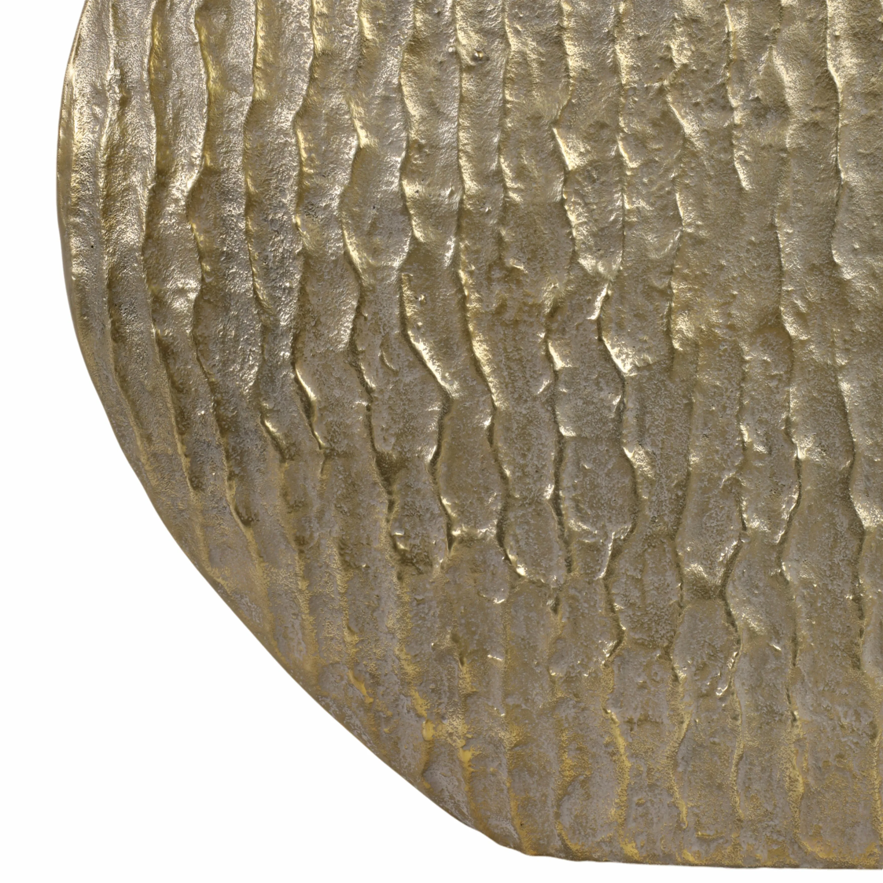 23" Utica Large Metal Vase, Gold