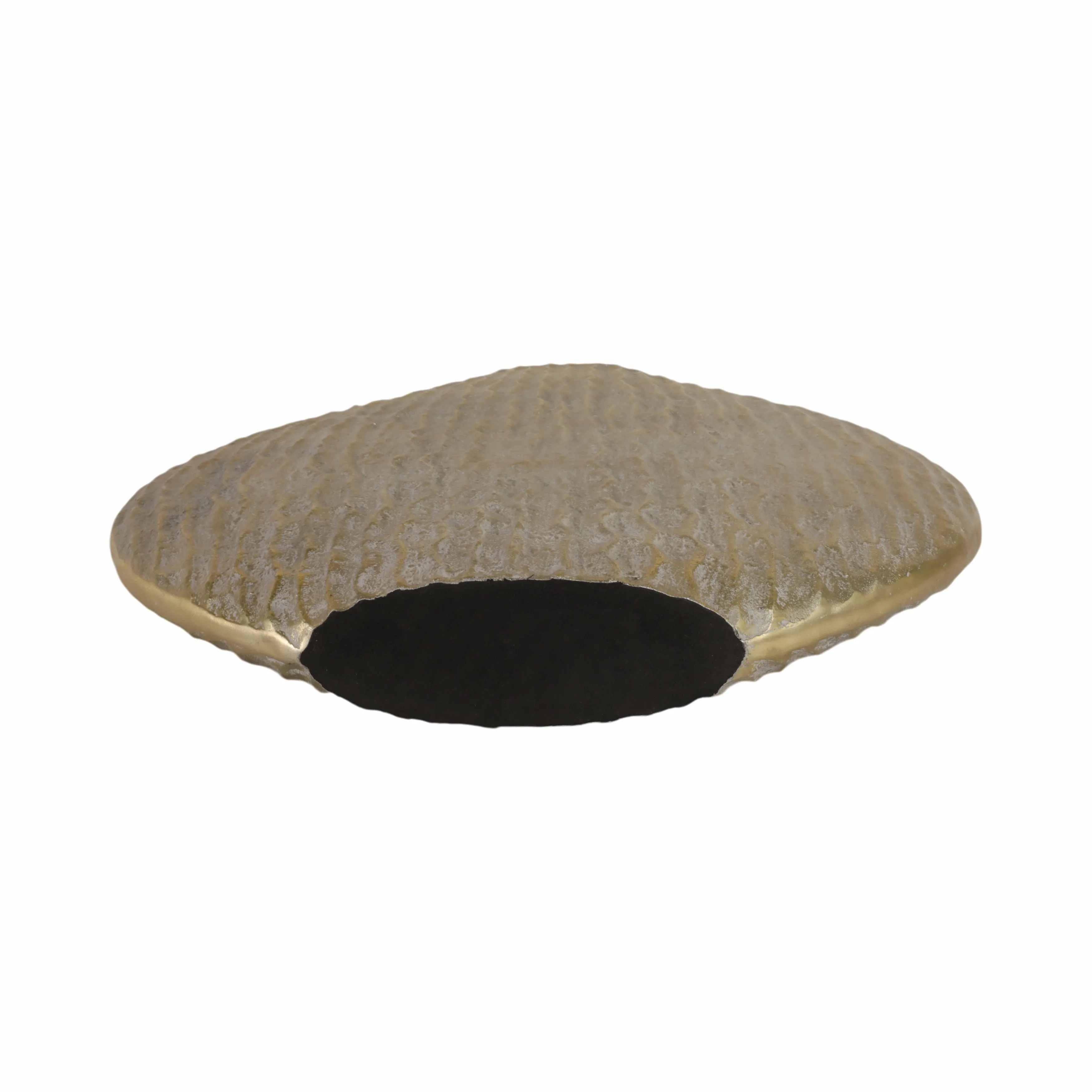 23" Utica Large Metal Vase, Gold