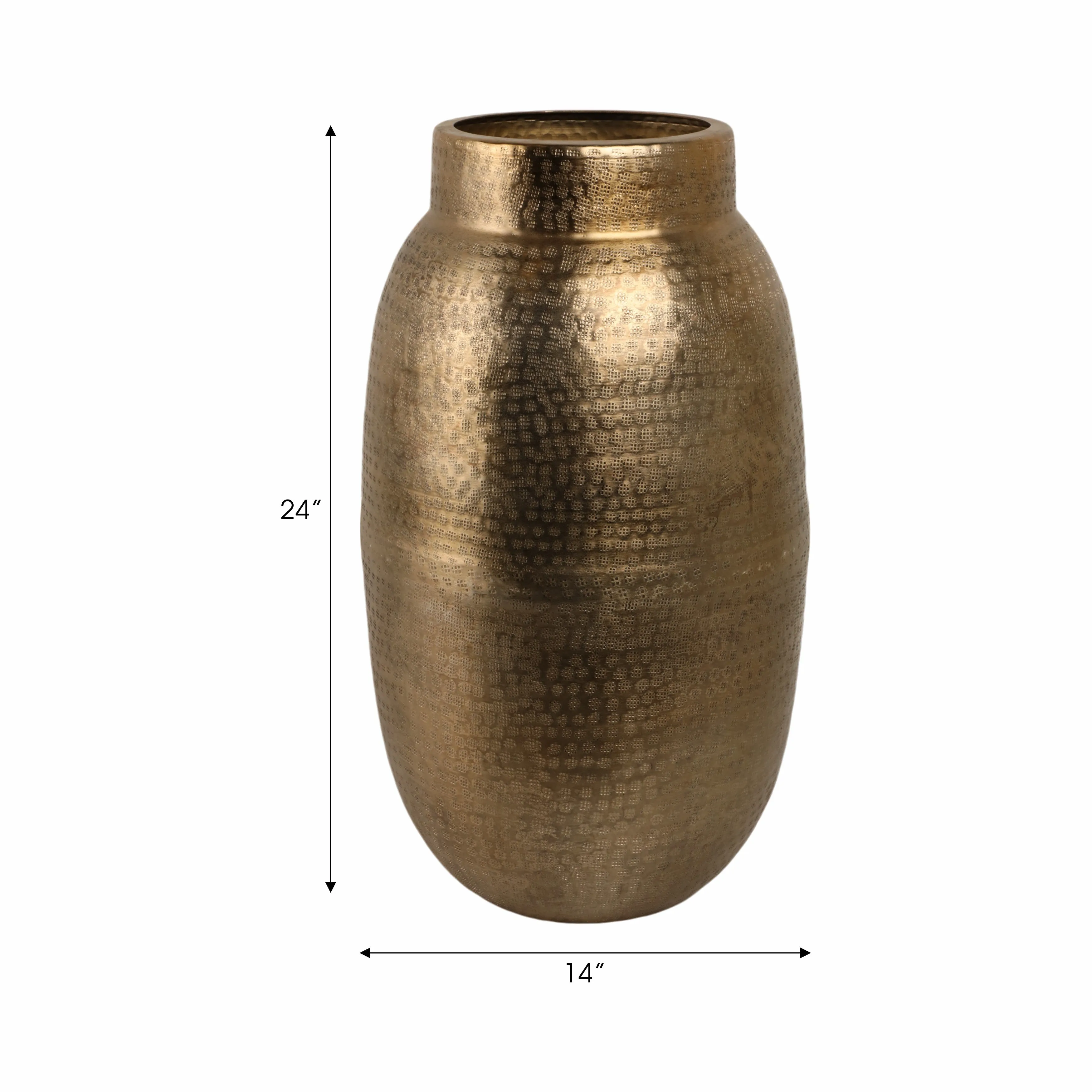 24" Noatak Large Bronze Vase