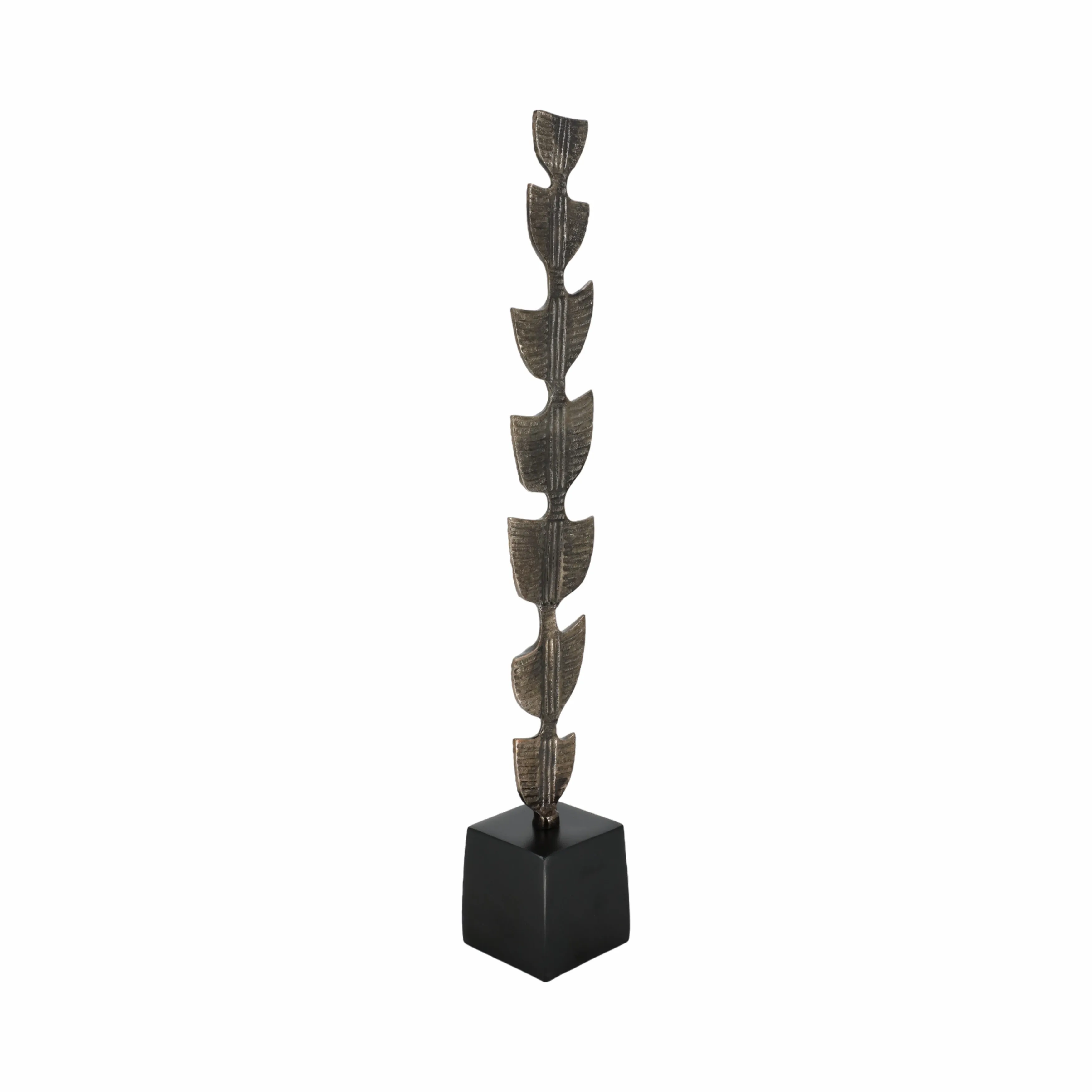 29" Hensly Small Metal Statuary, Black