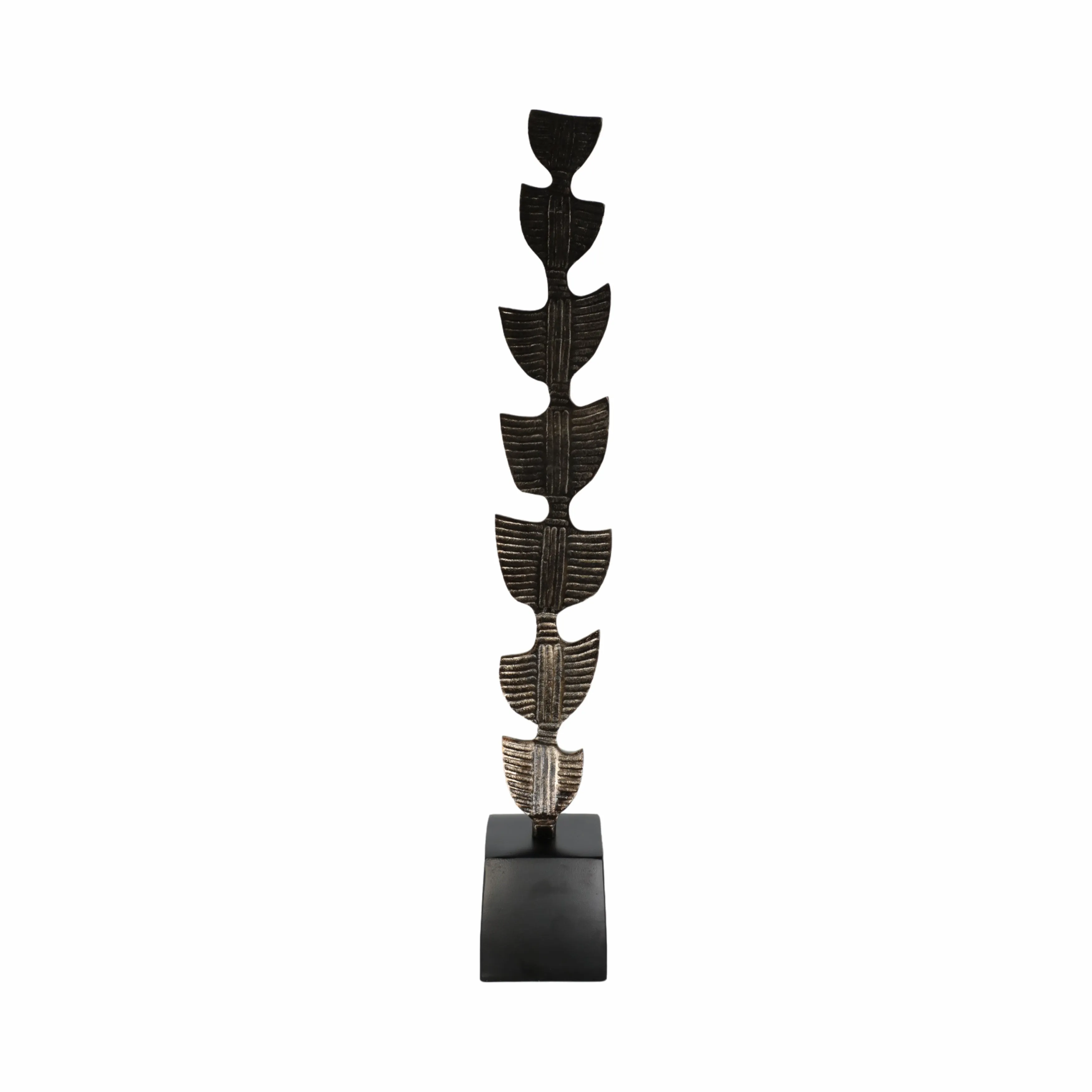 29" Hensly Small Metal Statuary, Black
