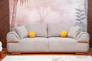 3-seater sofa from Maiden Home, beige - 220x75x75 cm M110453436