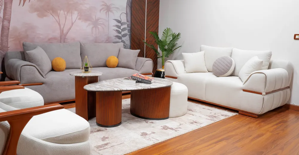 3-seater sofa from Maiden Home, beige - 220x75x75 cm M110453436