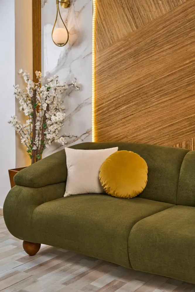 3-Seater Sofa from Maiden Home, Olive Green - 220x75x75 cm M110453249