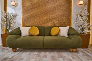 3-Seater Sofa from Maiden Home, Olive Green - 220x75x75 cm M110453249