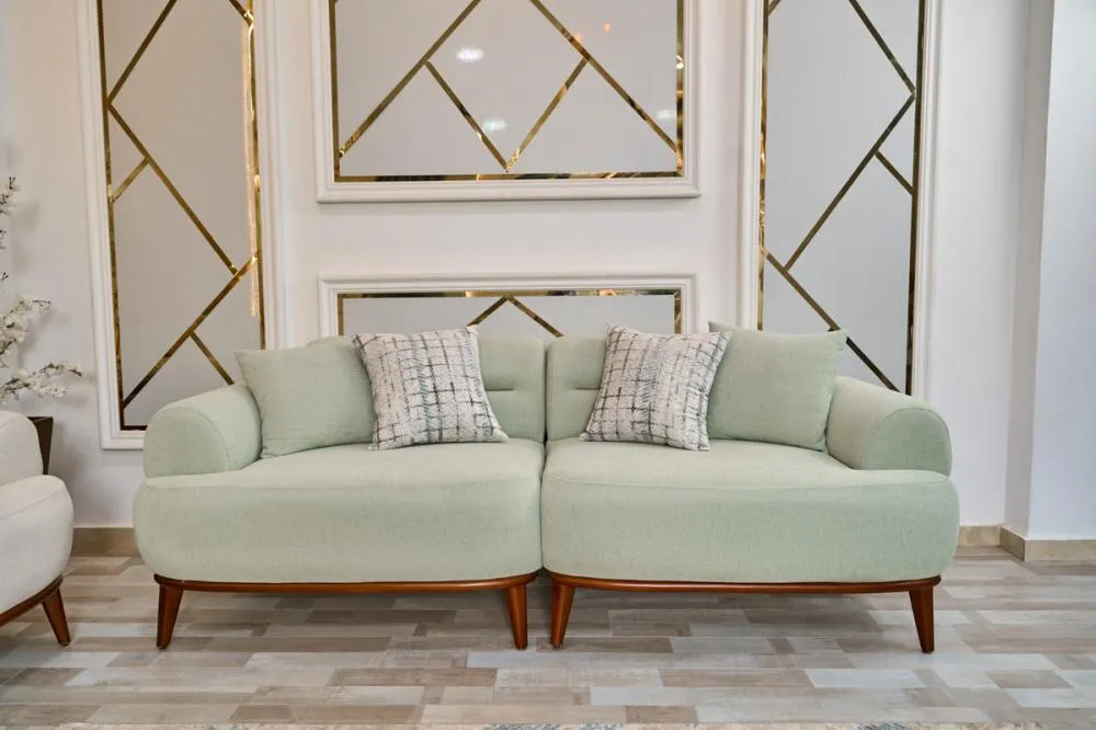 3-seater sofa from Maiden Home, olive green - 220x75x75 cm M110453264