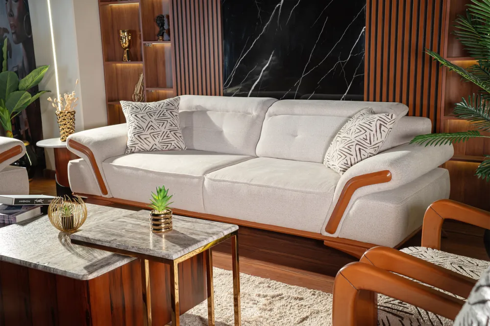 3-Seater Sofa from Maiden Home - White - 220x75x75 cm M110453411