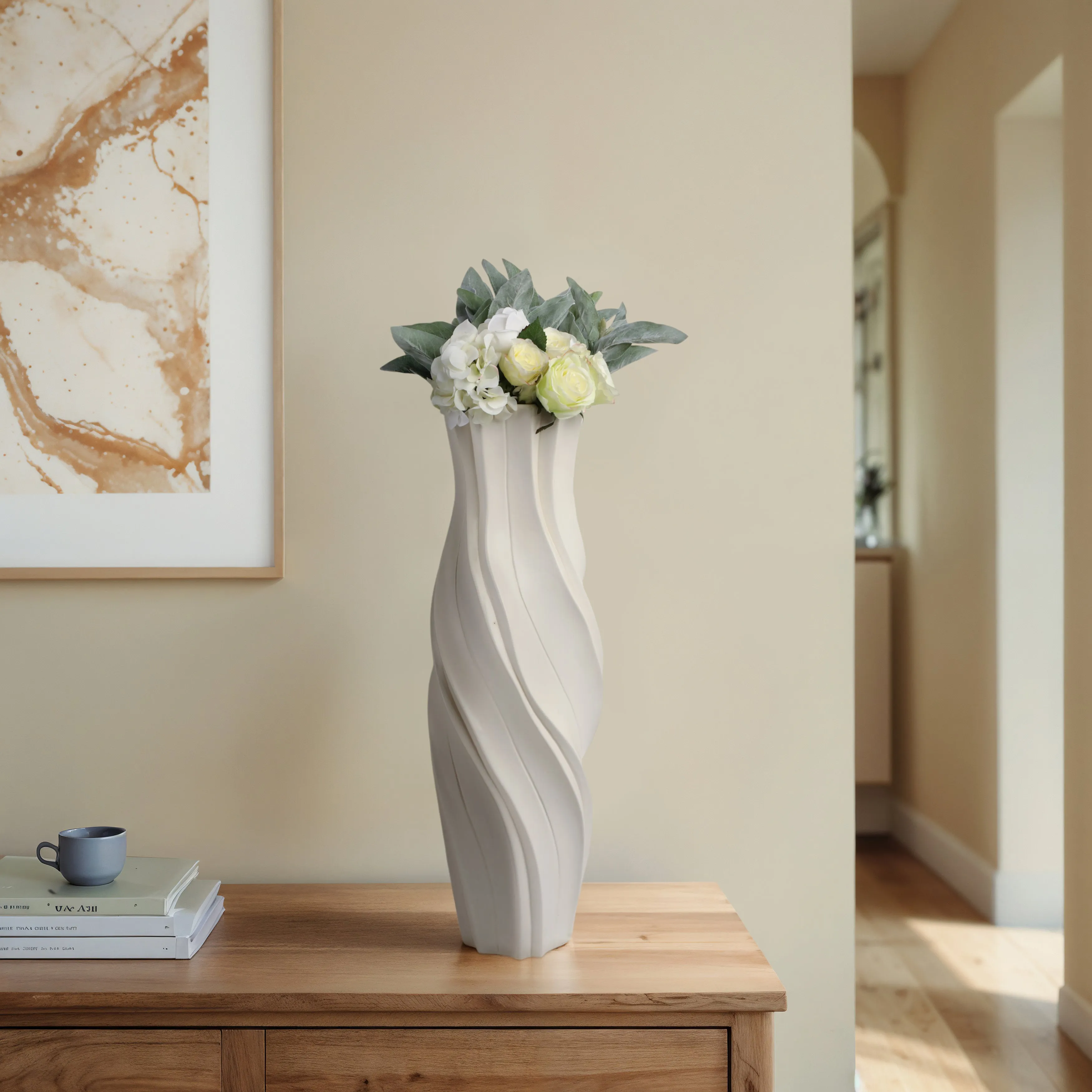 30" Dubuque Large Cer Vase