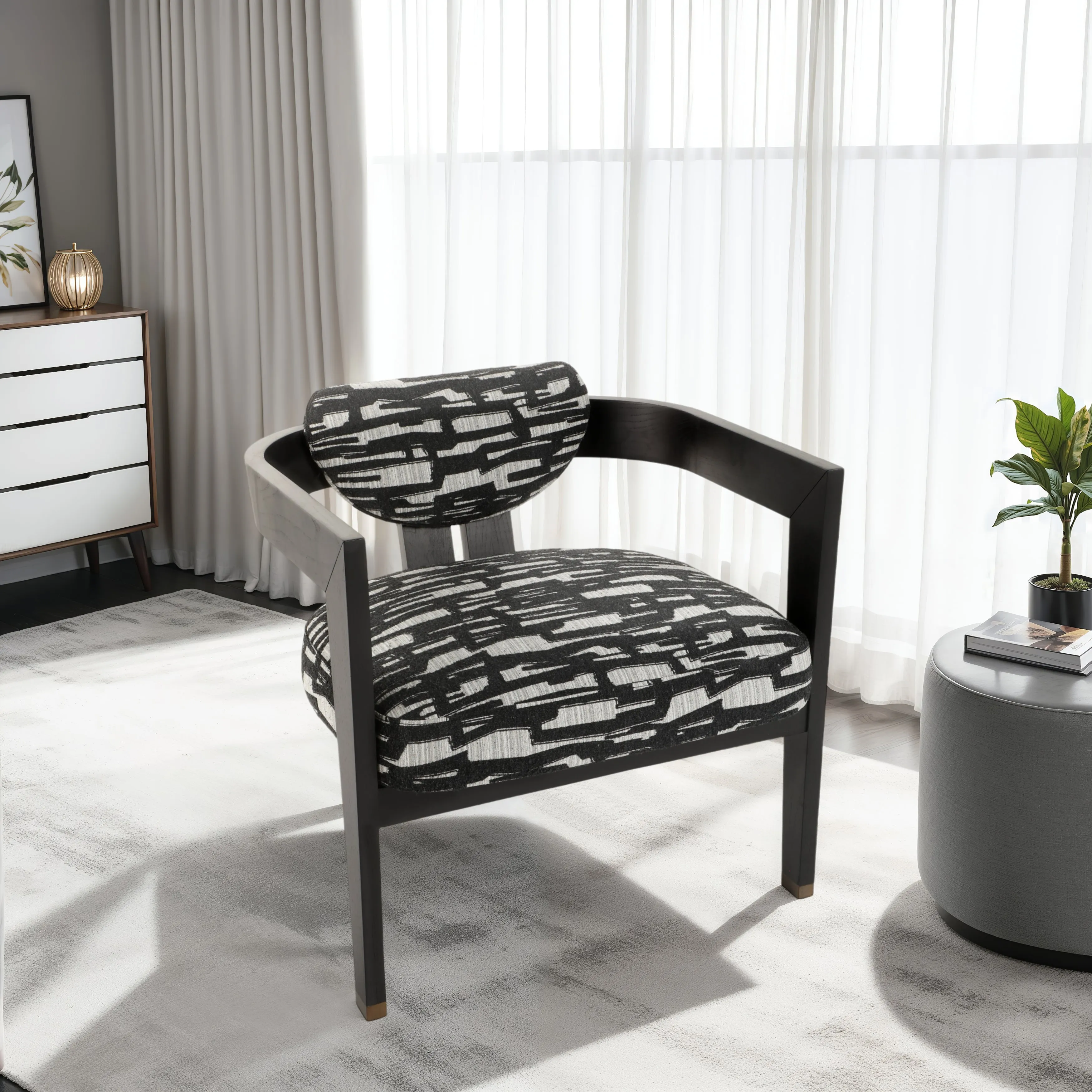 31" Laurent Accent Chair, Multi