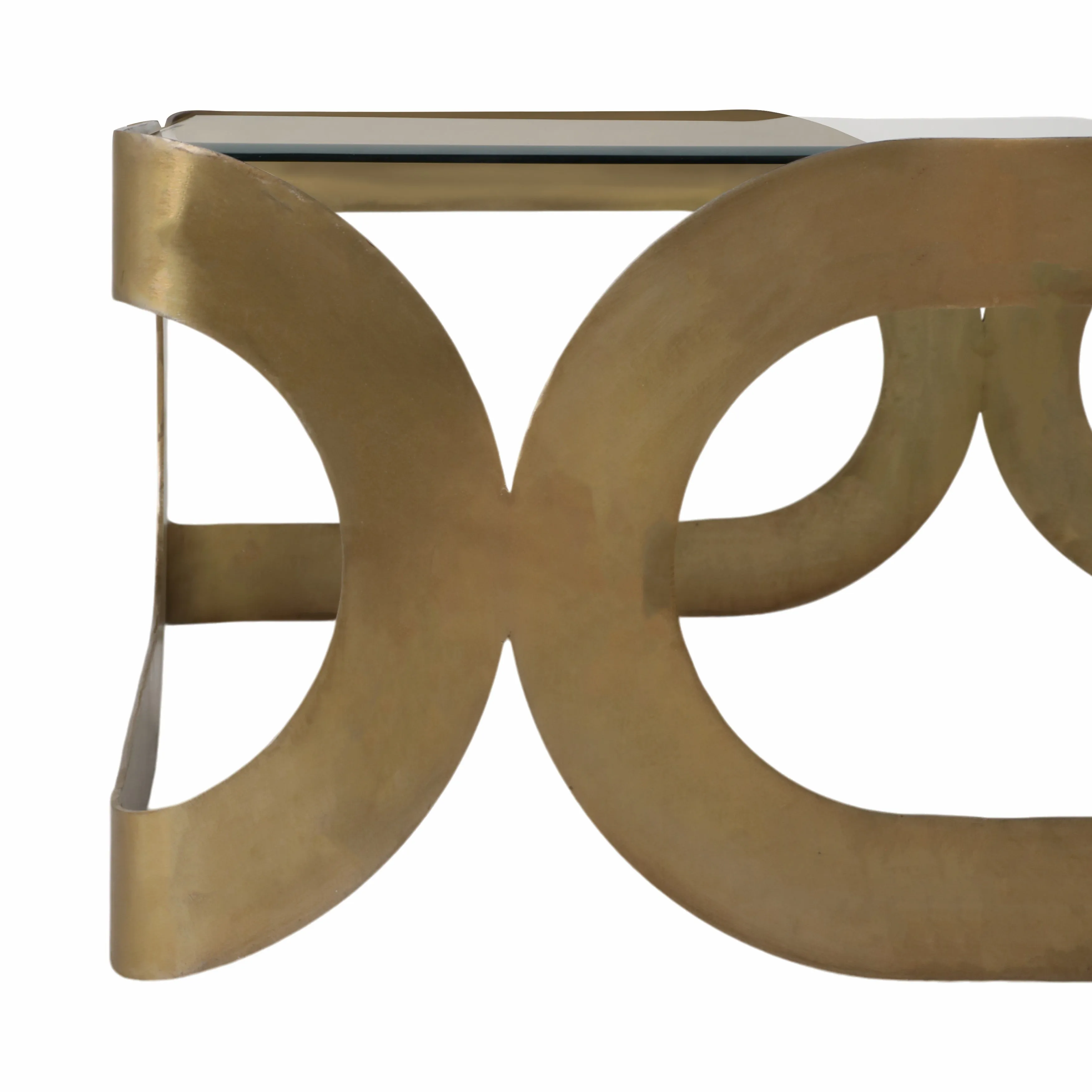 31" Melease Forged Iron Coffee Table