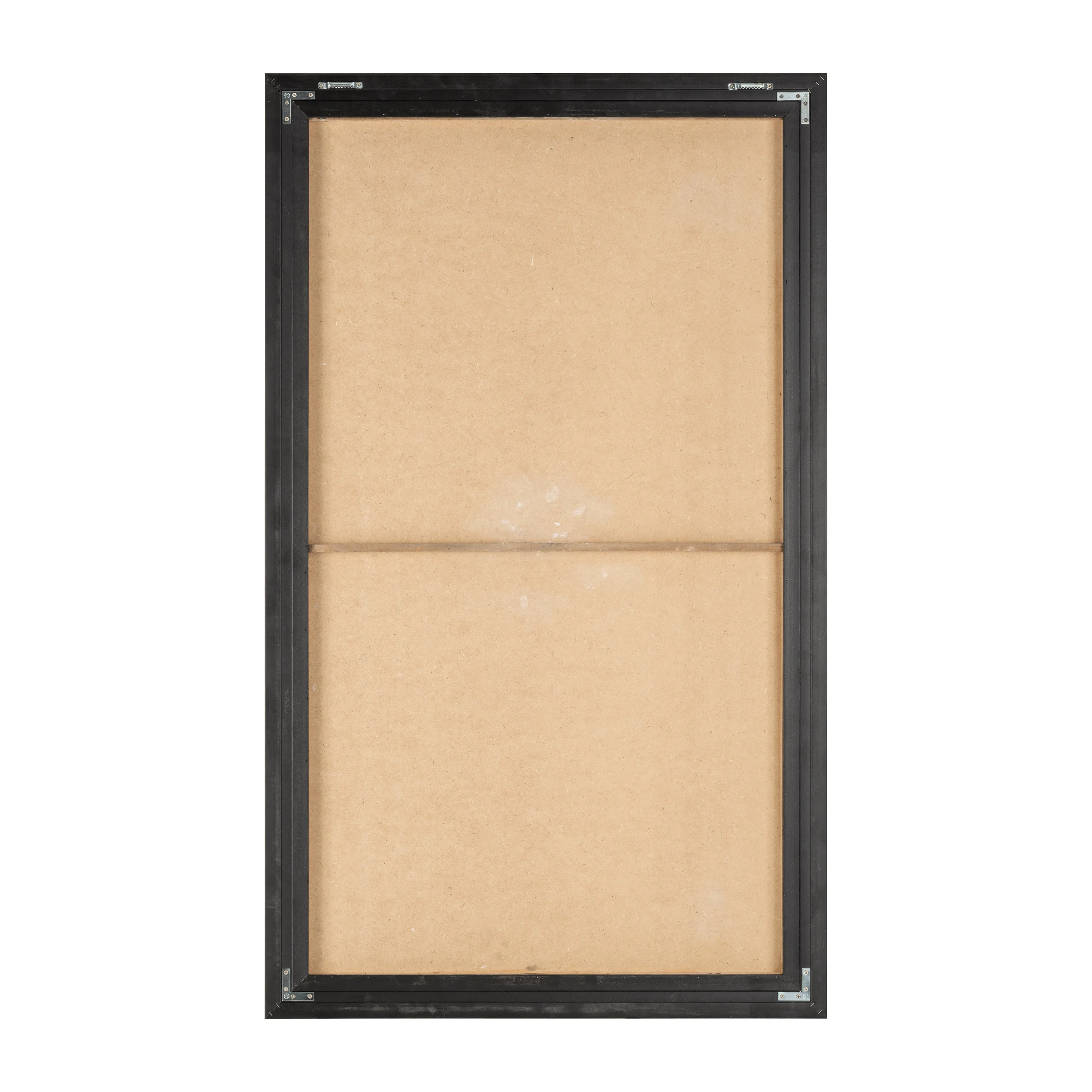35X59, HAND PAINTED GOLD FRAME GEOMETRIC FACE, BLK
