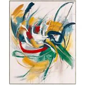 42x52 ABSTRACT ON CANVAS, MULTI