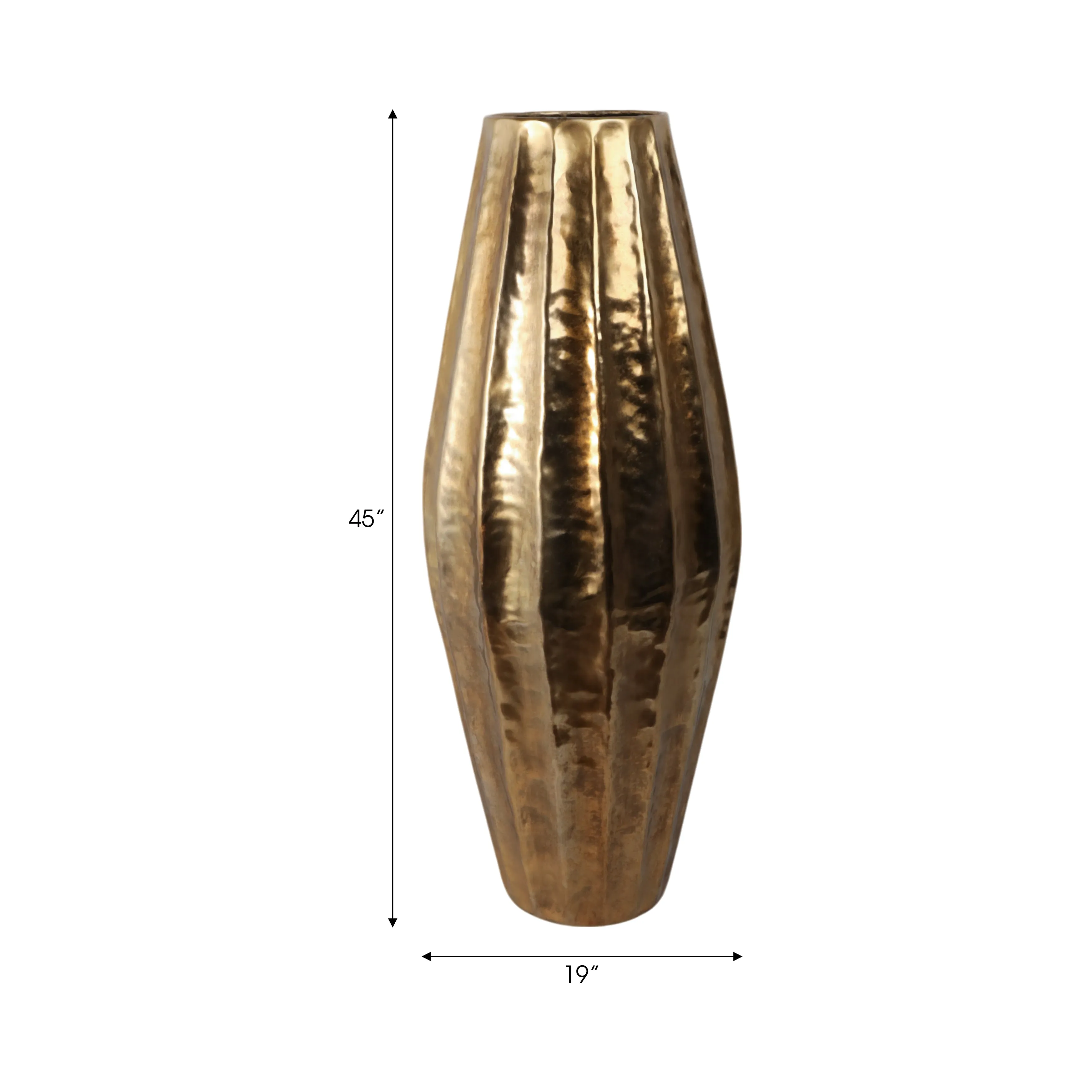 45" Viall Large Gold Vase