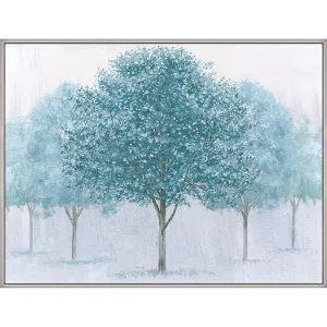 48X36 HANDPAINTED TREE CANVAS, GREEN