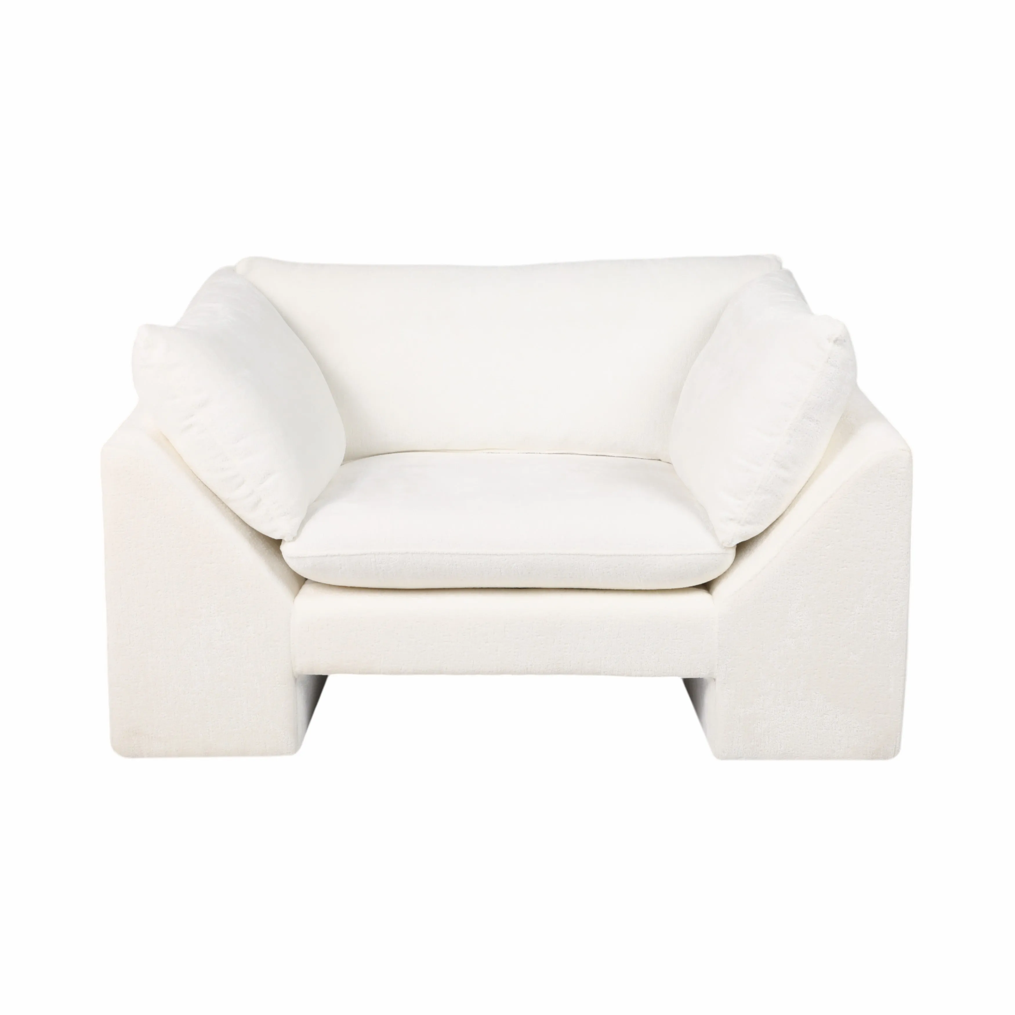55" Belova Accent Chair, White