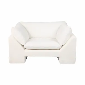 55" Belova Accent Chair, White