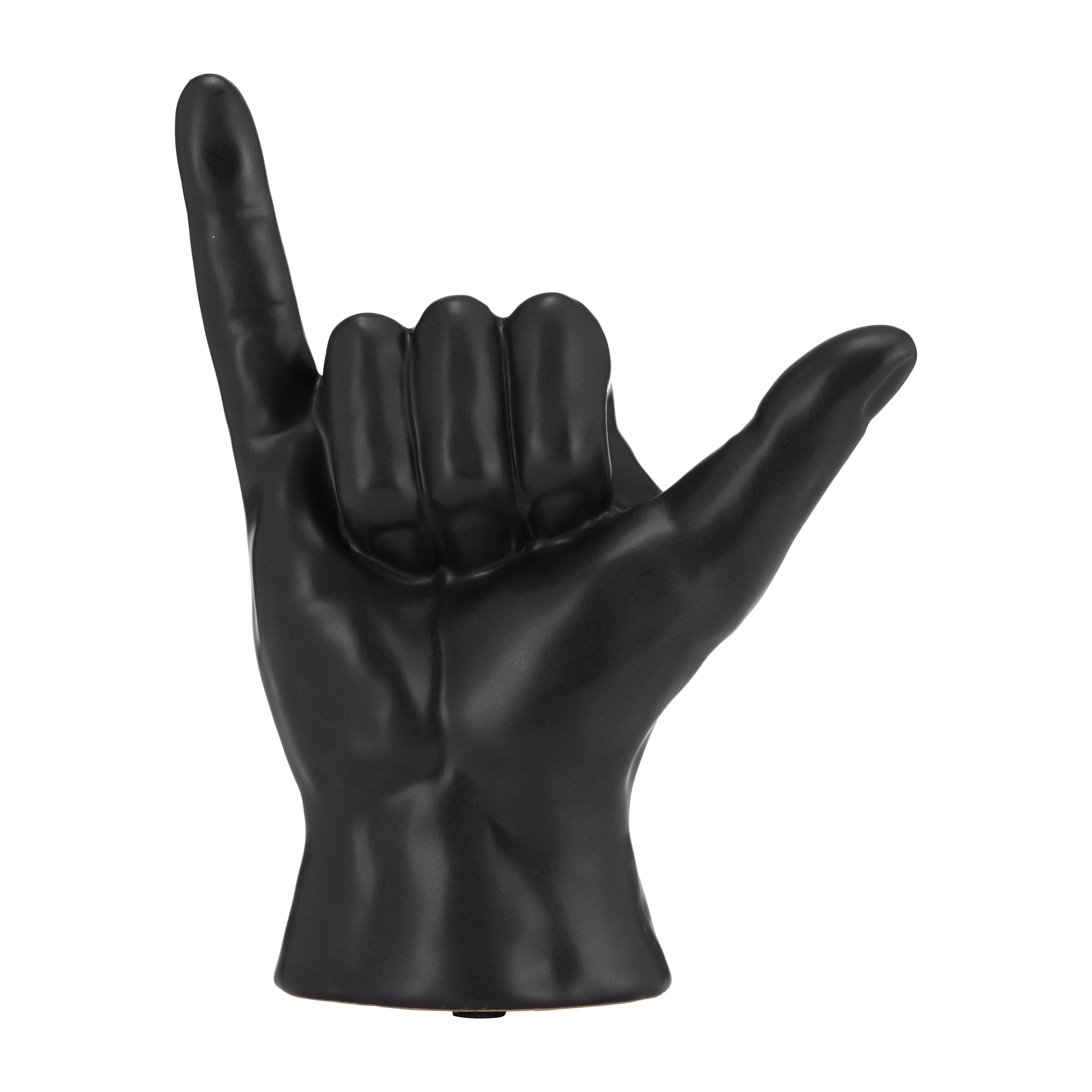 7"H, "HANG LOOSE" HAND, BLACK