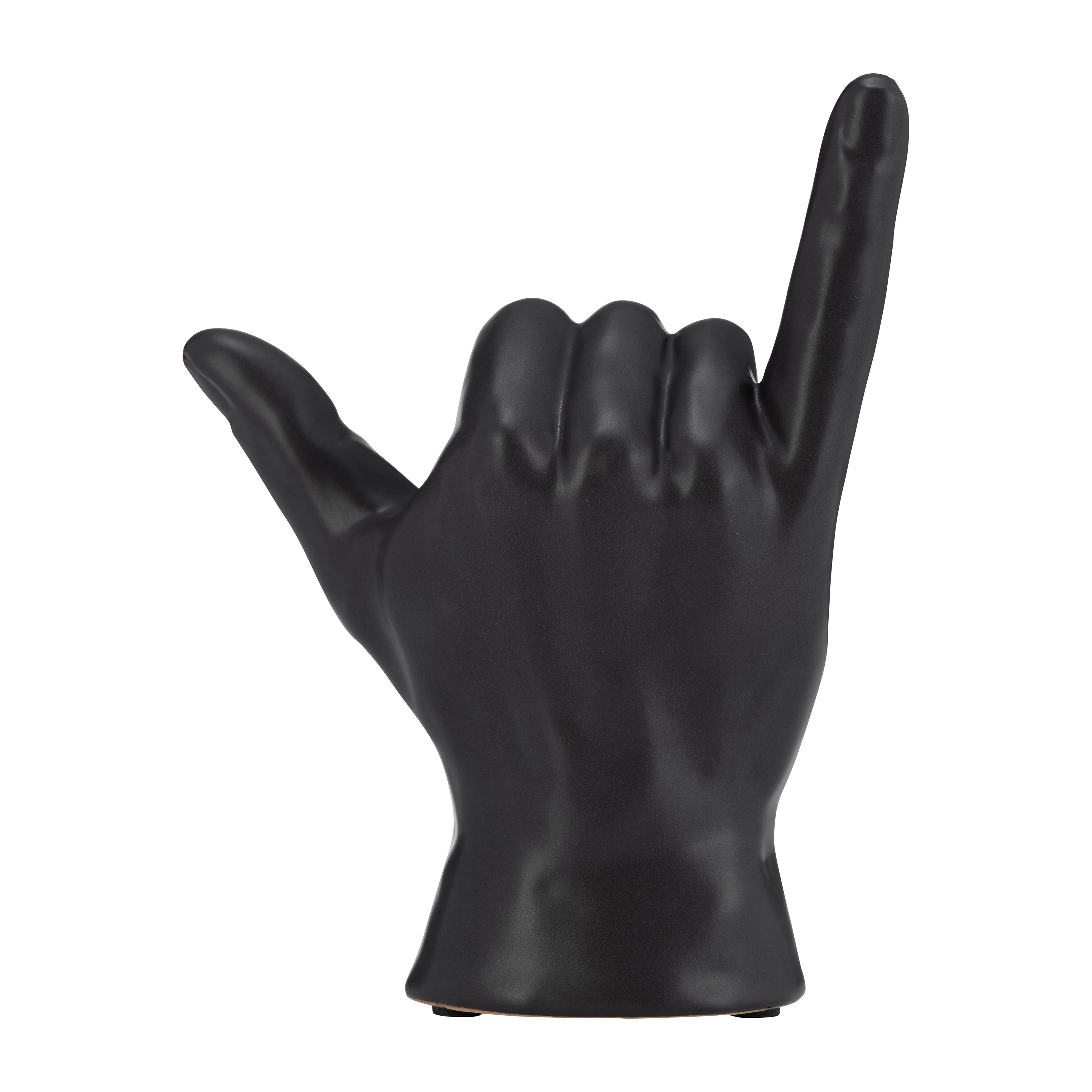 7"H, "HANG LOOSE" HAND, BLACK