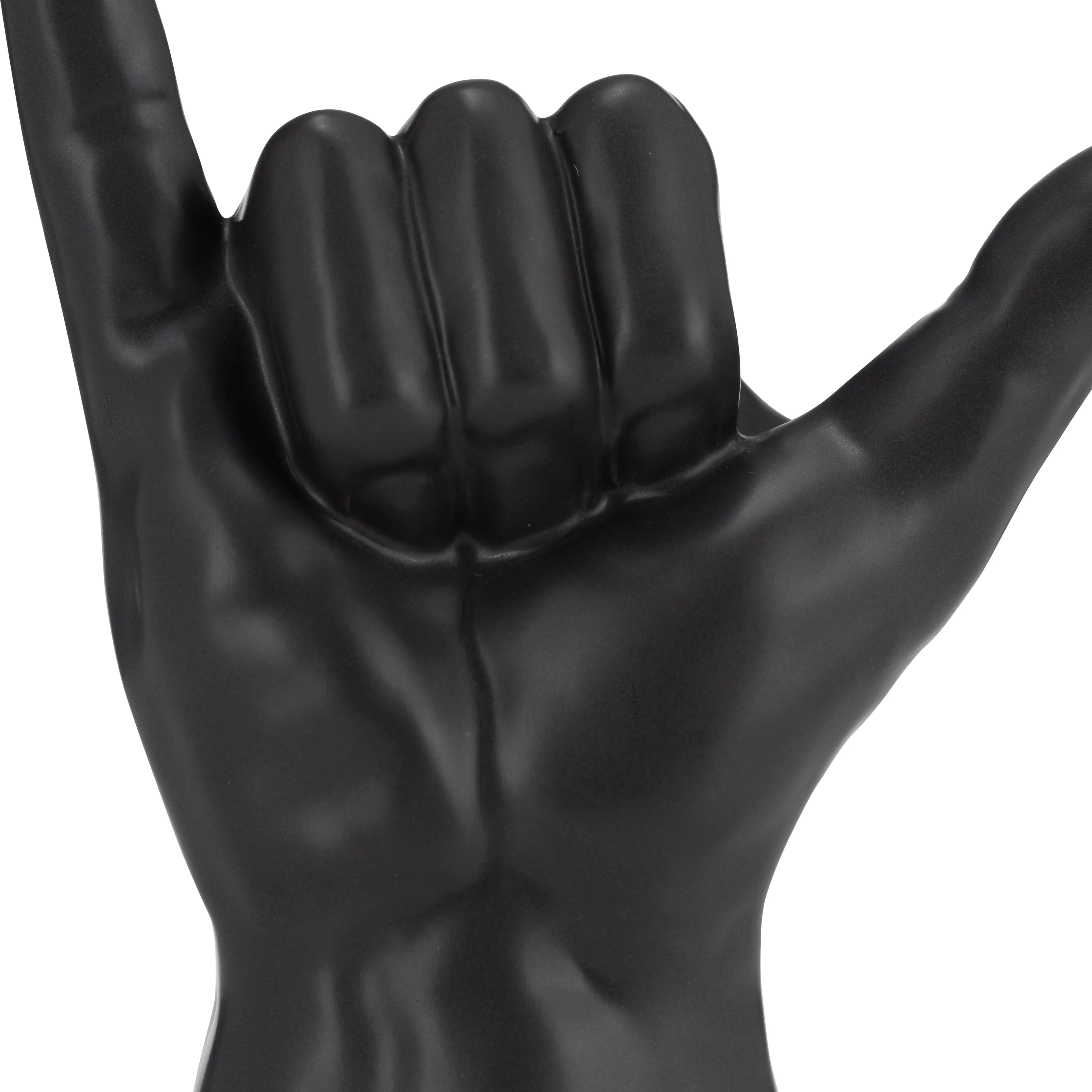 7"H, "HANG LOOSE" HAND, BLACK