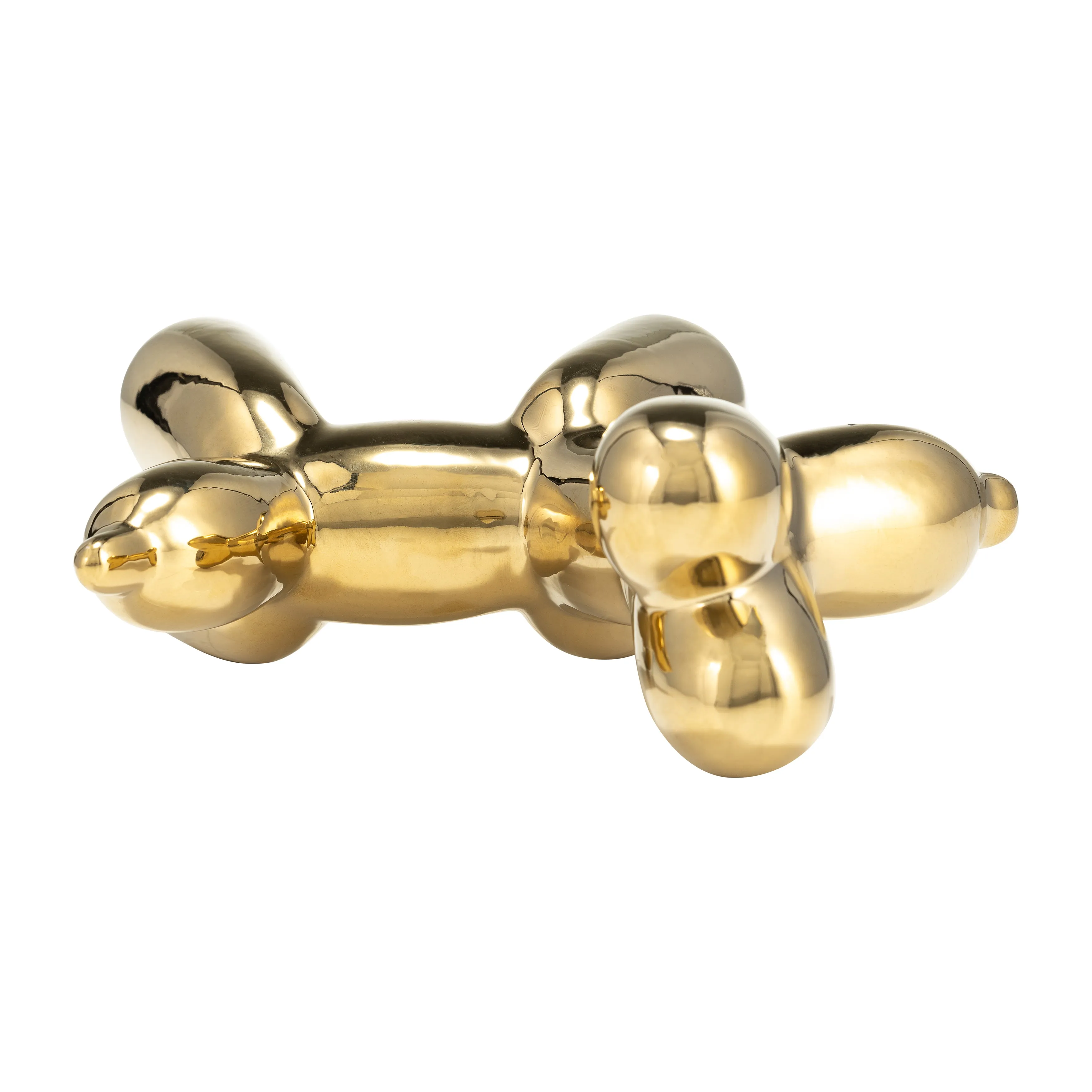 7"L BALLOON DOG ANIMAL, GOLD