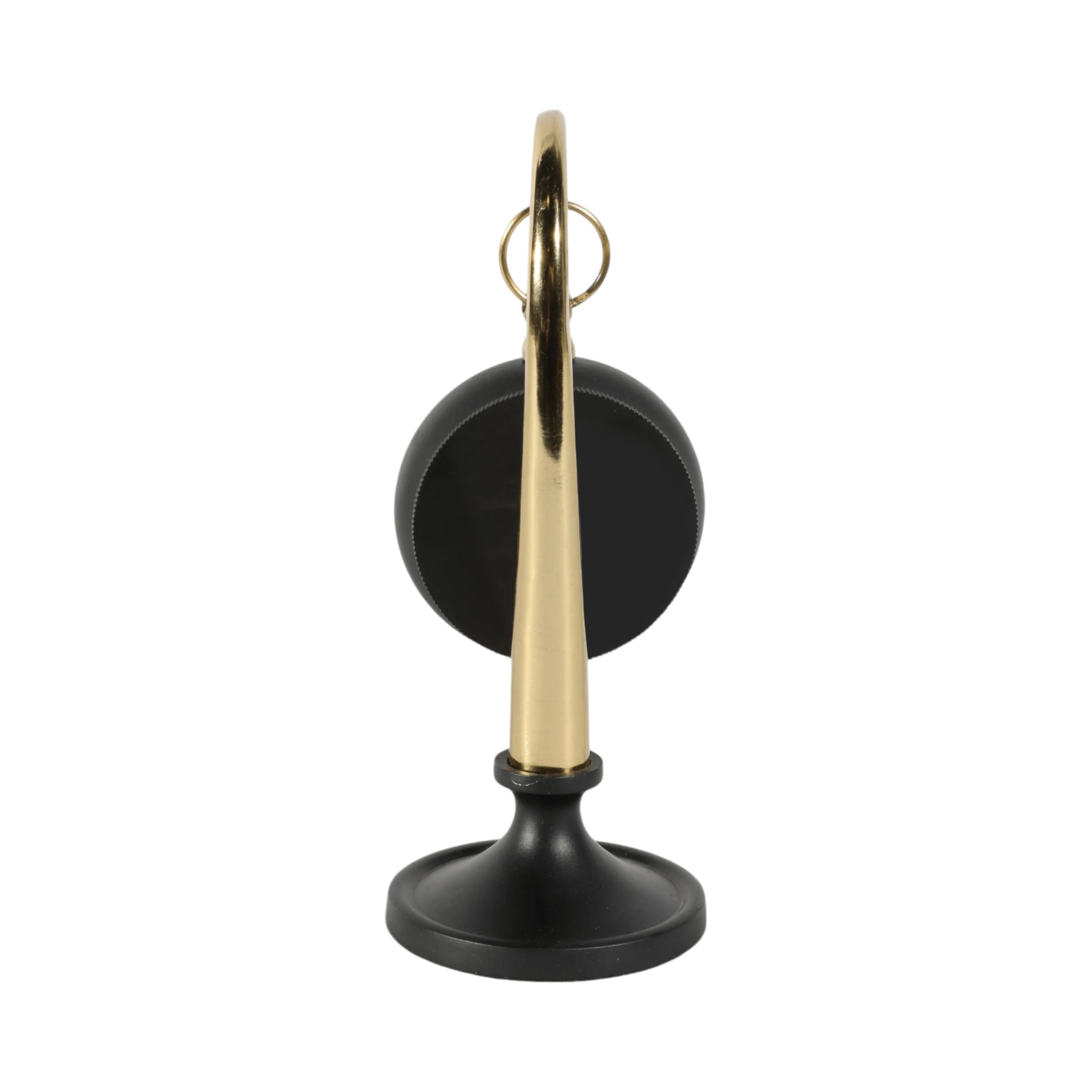 8" Avignon Gold And Black Desk Clock