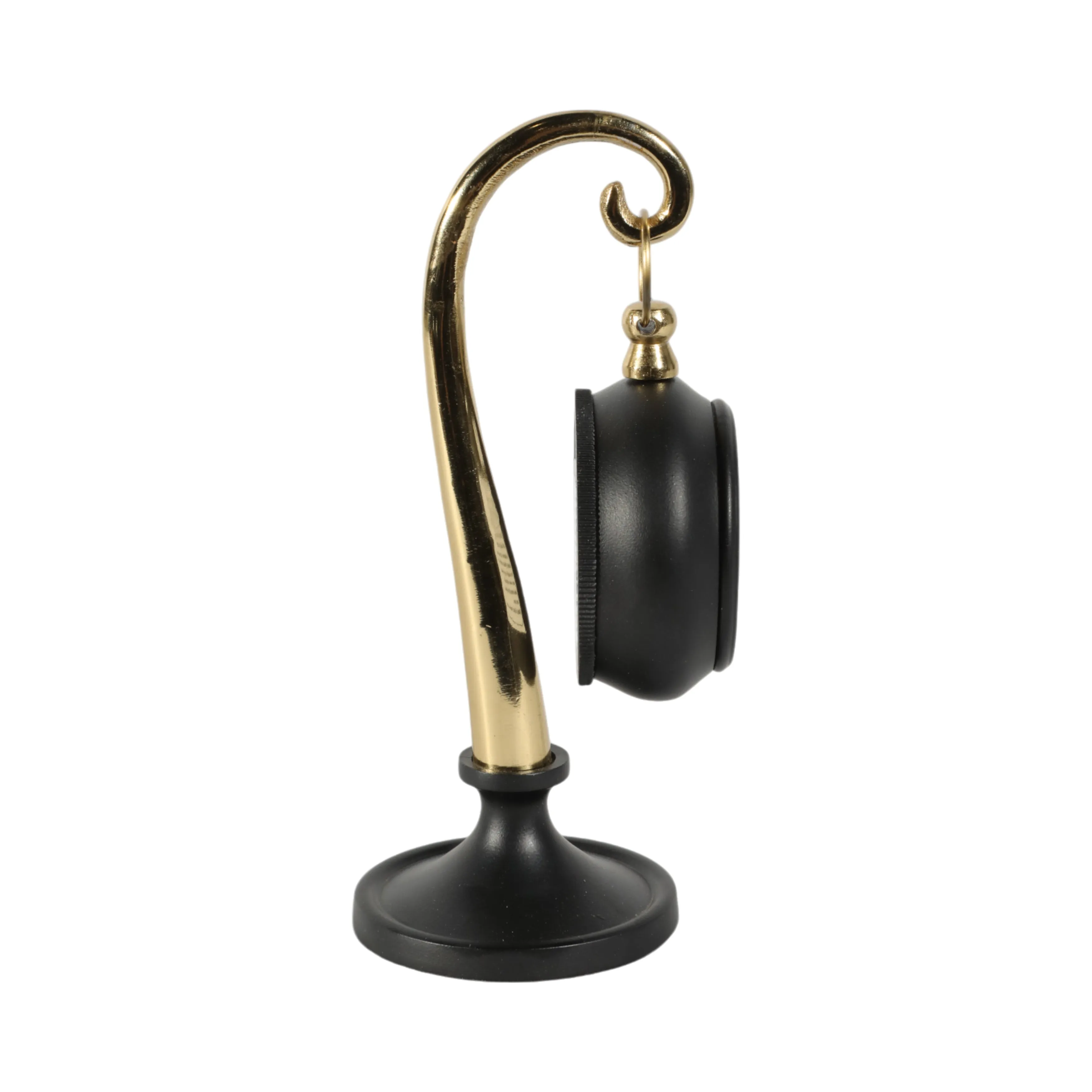 8" Avignon Gold And Black Desk Clock