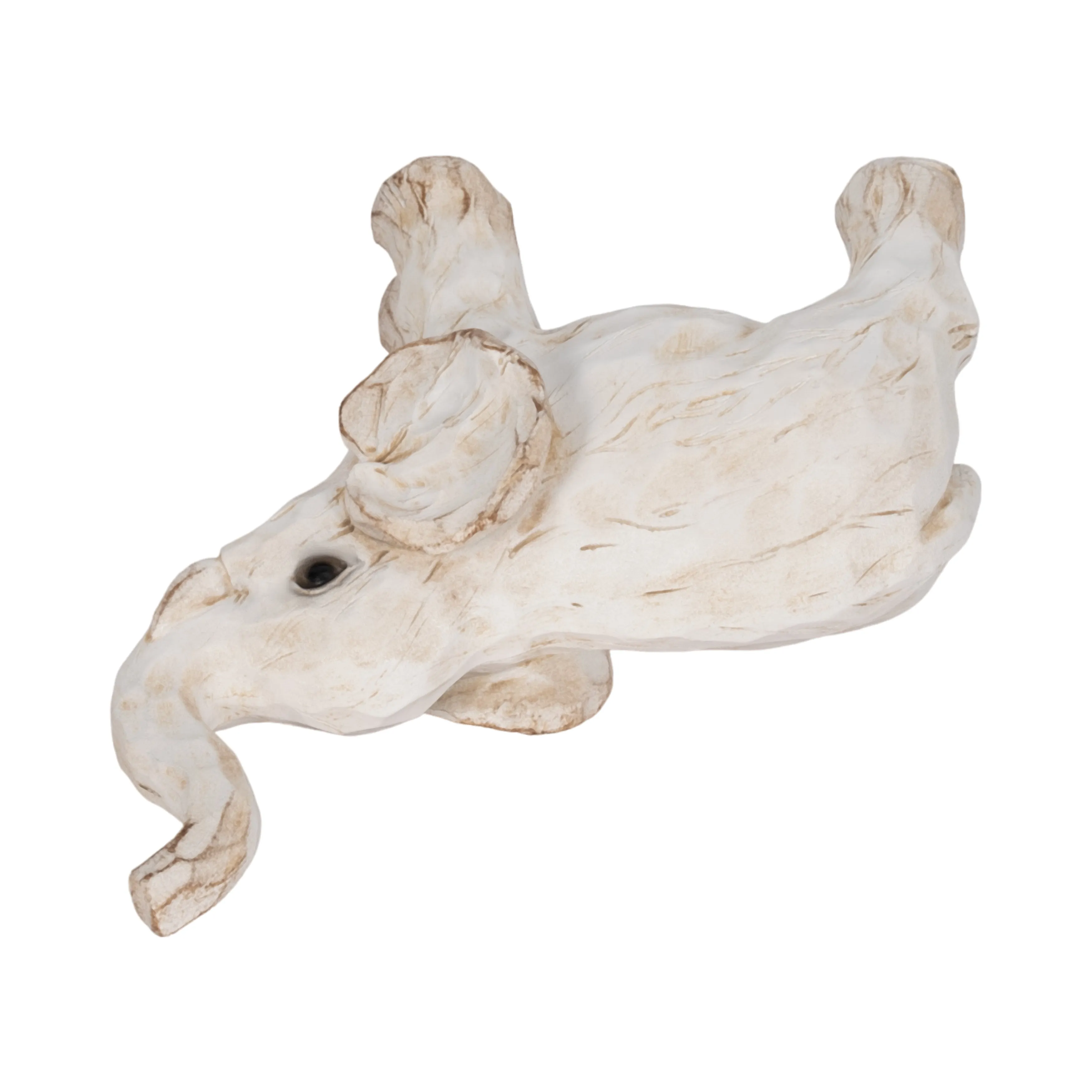 8" ELEPHANT FIGURINE , WHITE