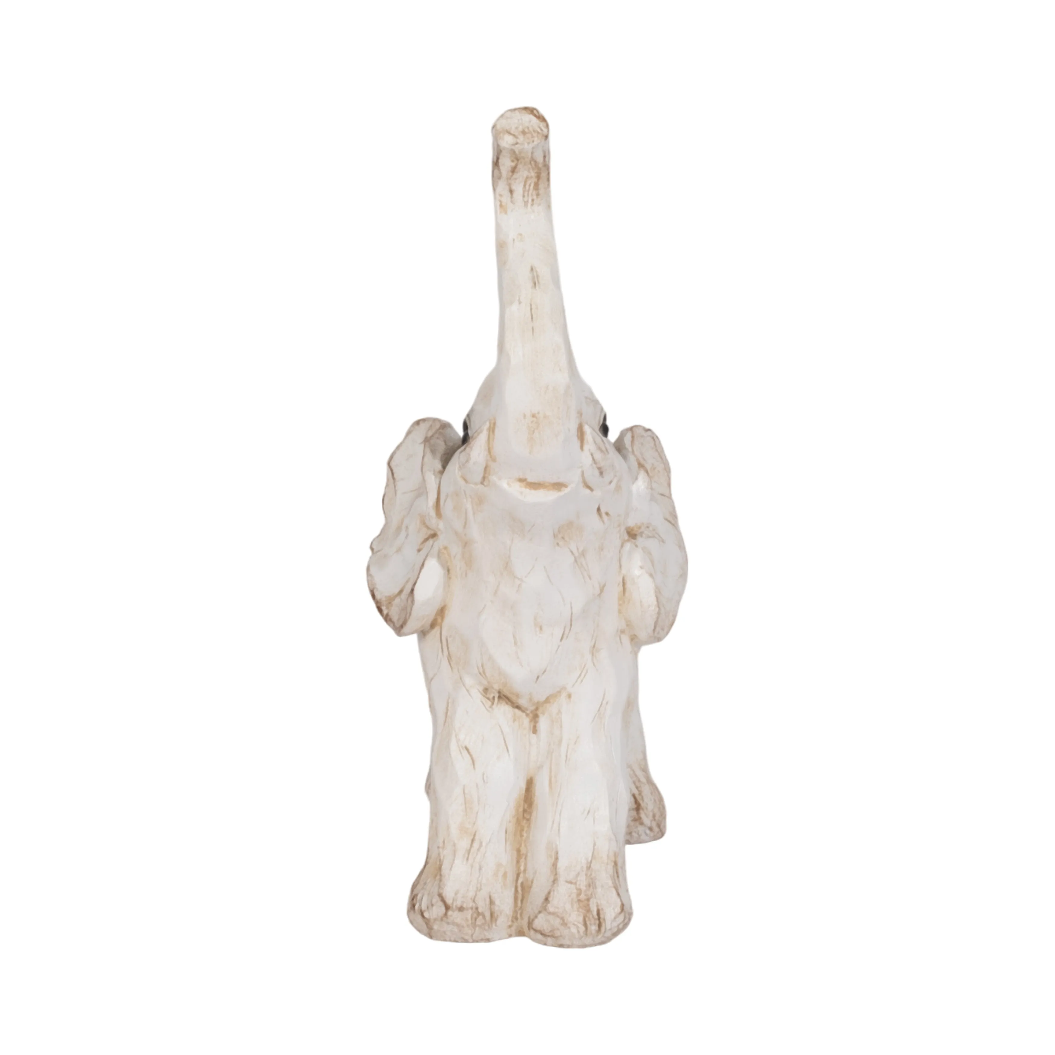 8" ELEPHANT FIGURINE , WHITE