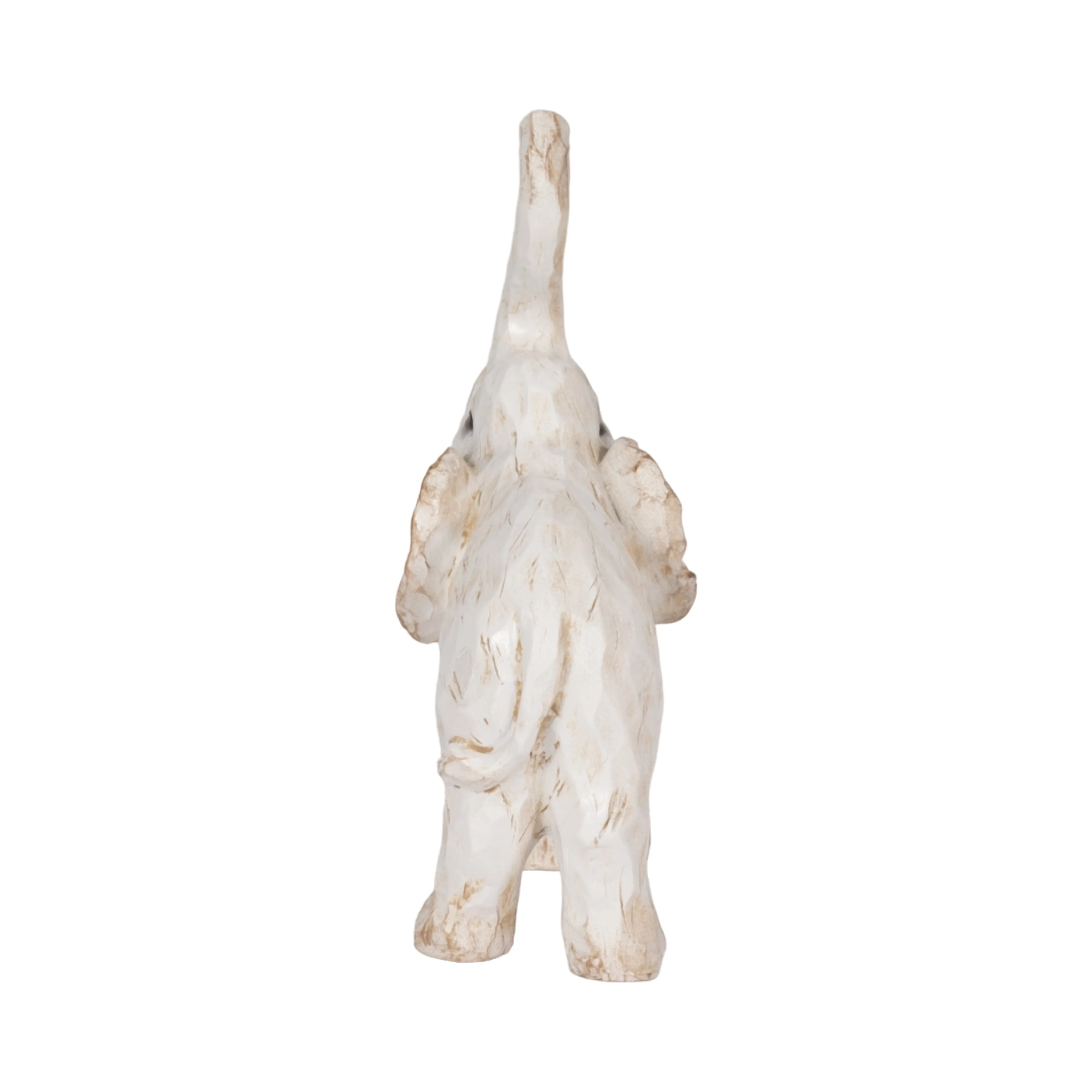 8" ELEPHANT FIGURINE , WHITE