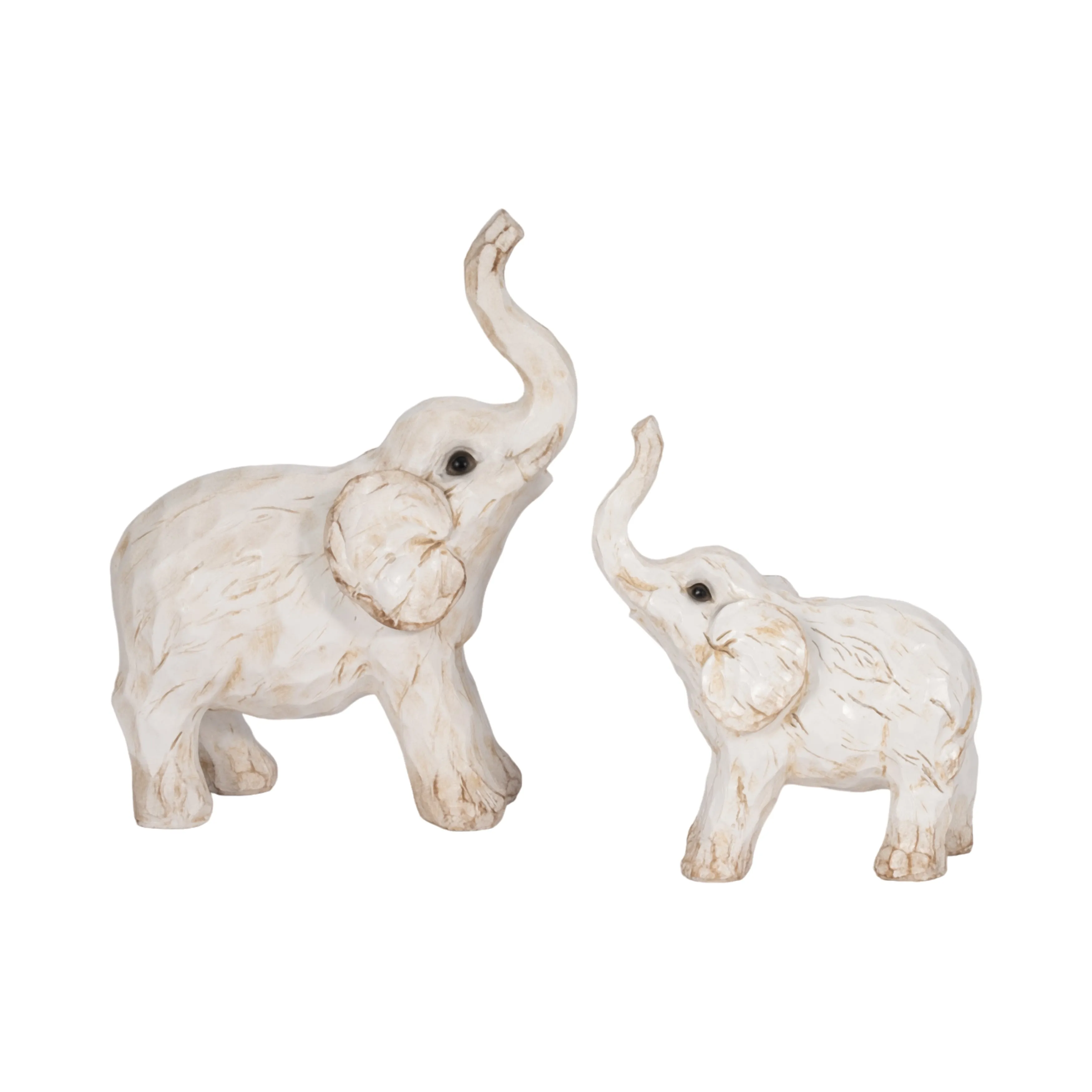 8" ELEPHANT FIGURINE , WHITE