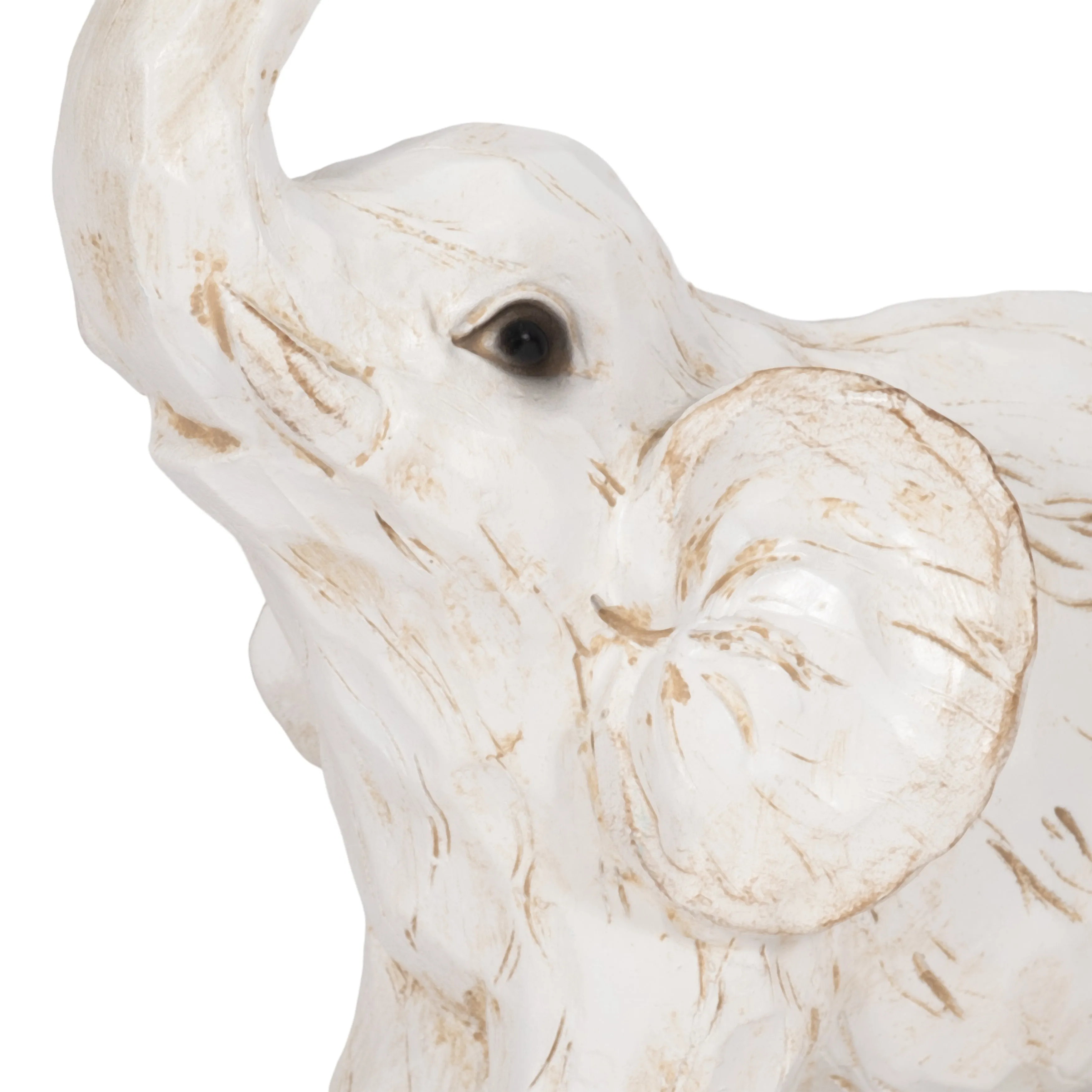 8" ELEPHANT FIGURINE , WHITE