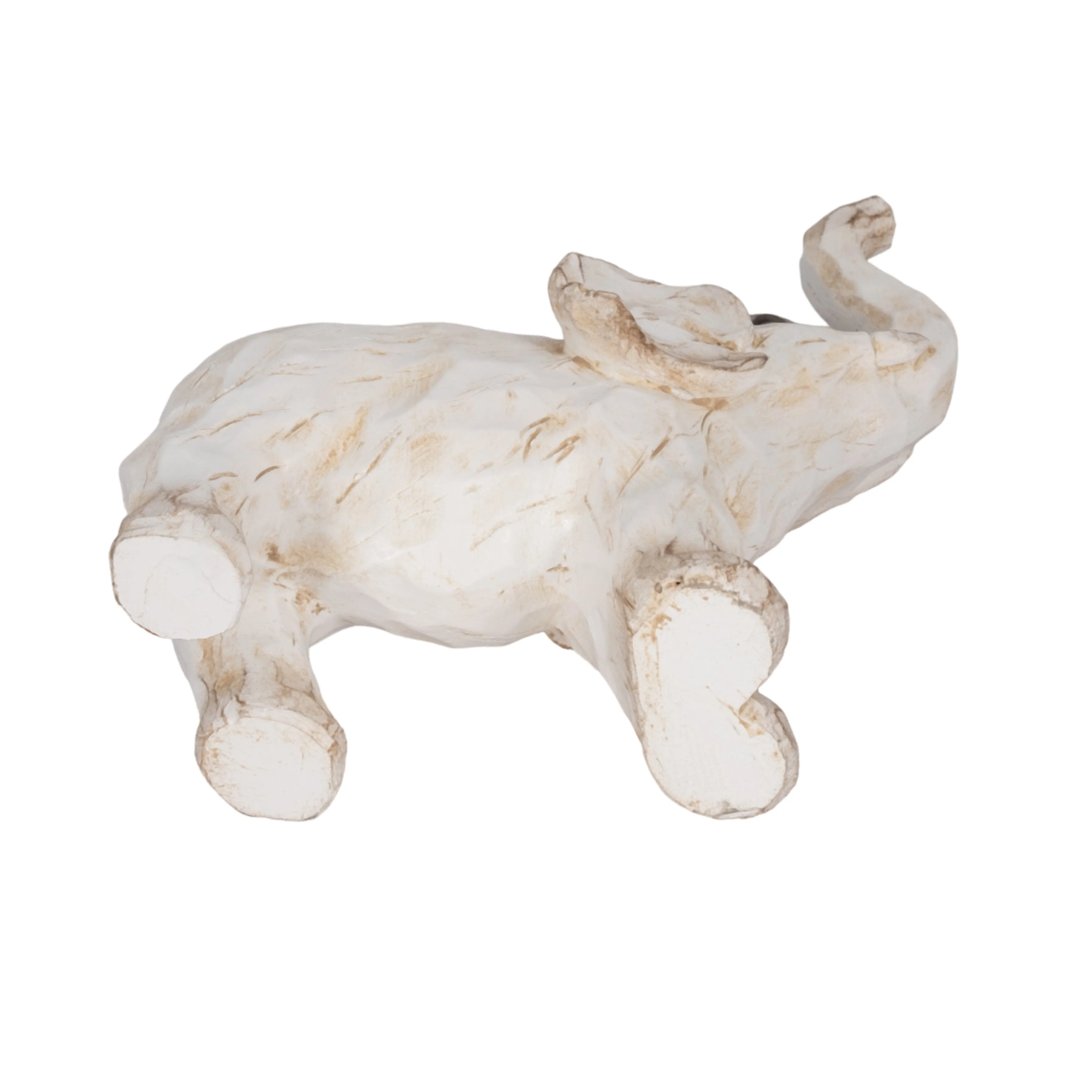 8" ELEPHANT FIGURINE , WHITE