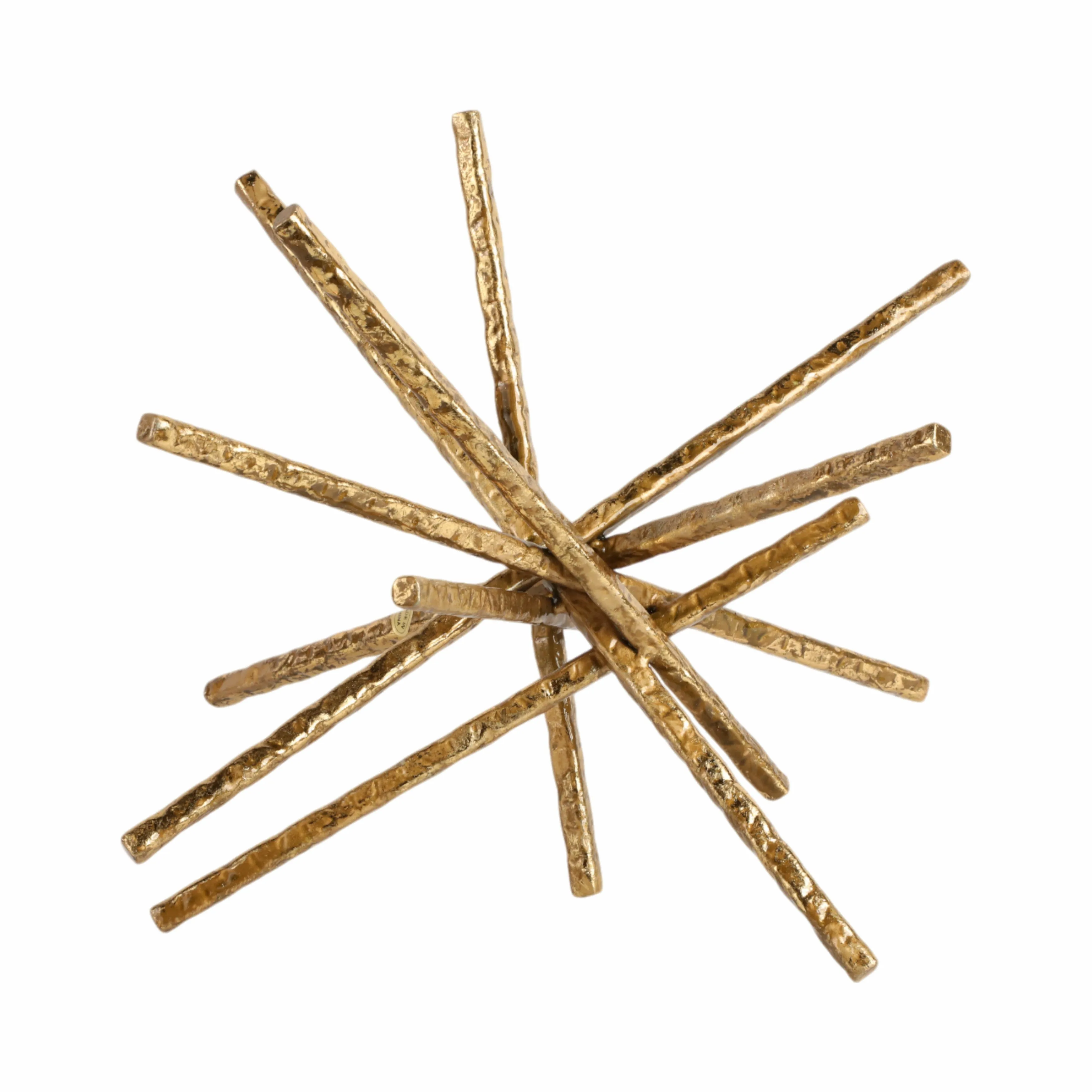 9" Abstract Bar Object, Gold