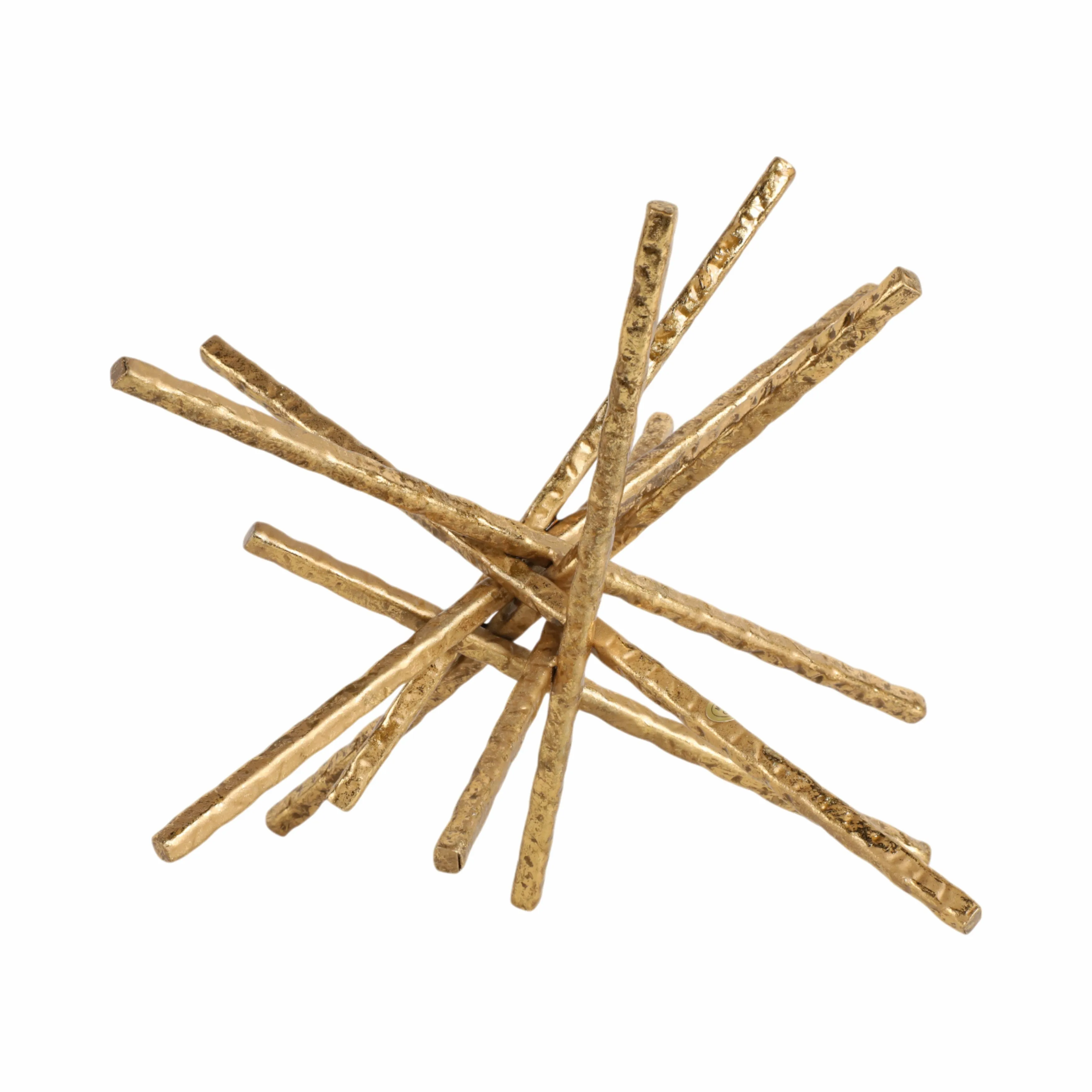 9" Abstract Bar Object, Gold