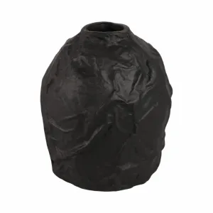 9" Cleo Small Black Ecomix Vase