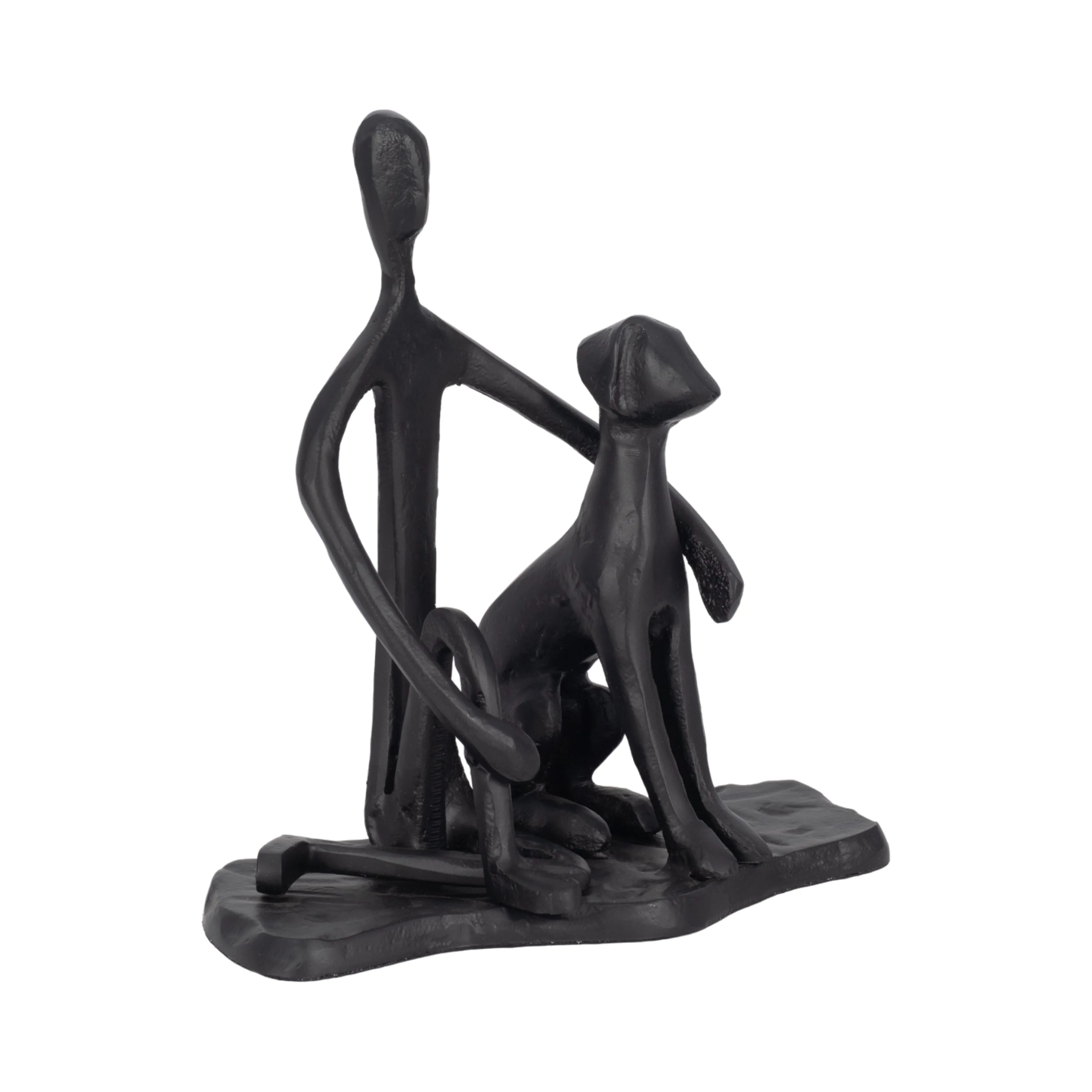 9" Mans Best Friend Sculpture, Black