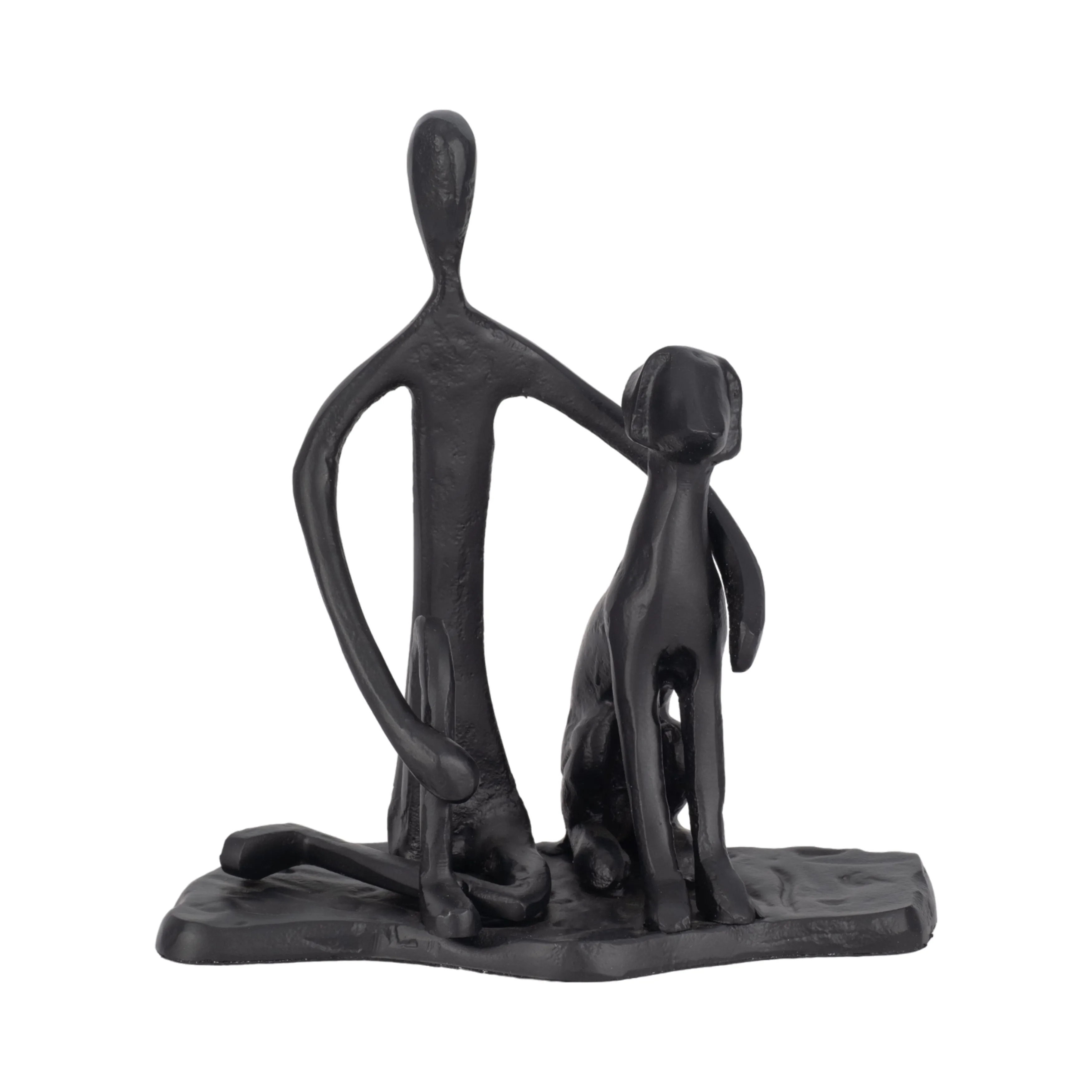 9" Mans Best Friend Sculpture, Black