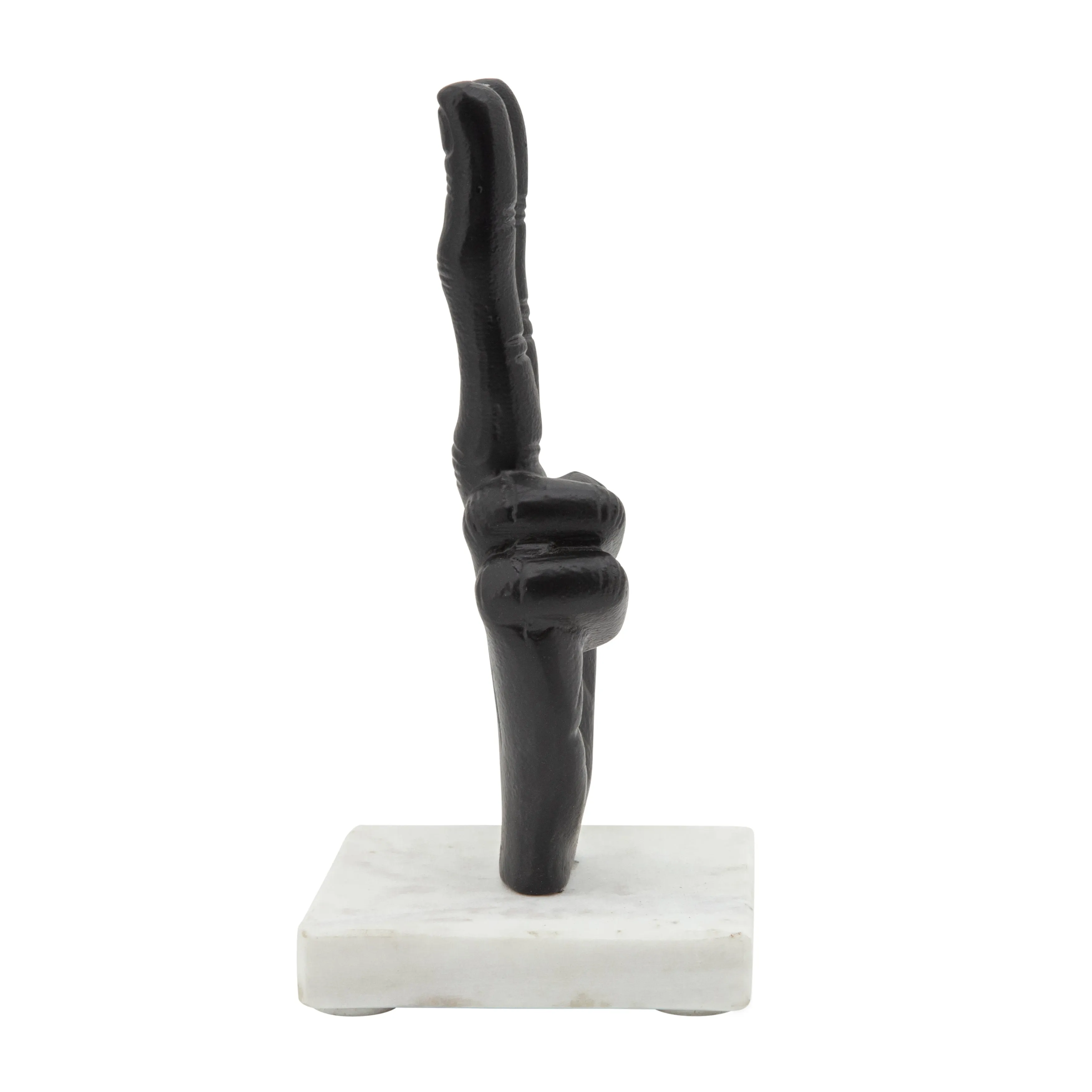 9" METAL PEACE SIGN, BLACK