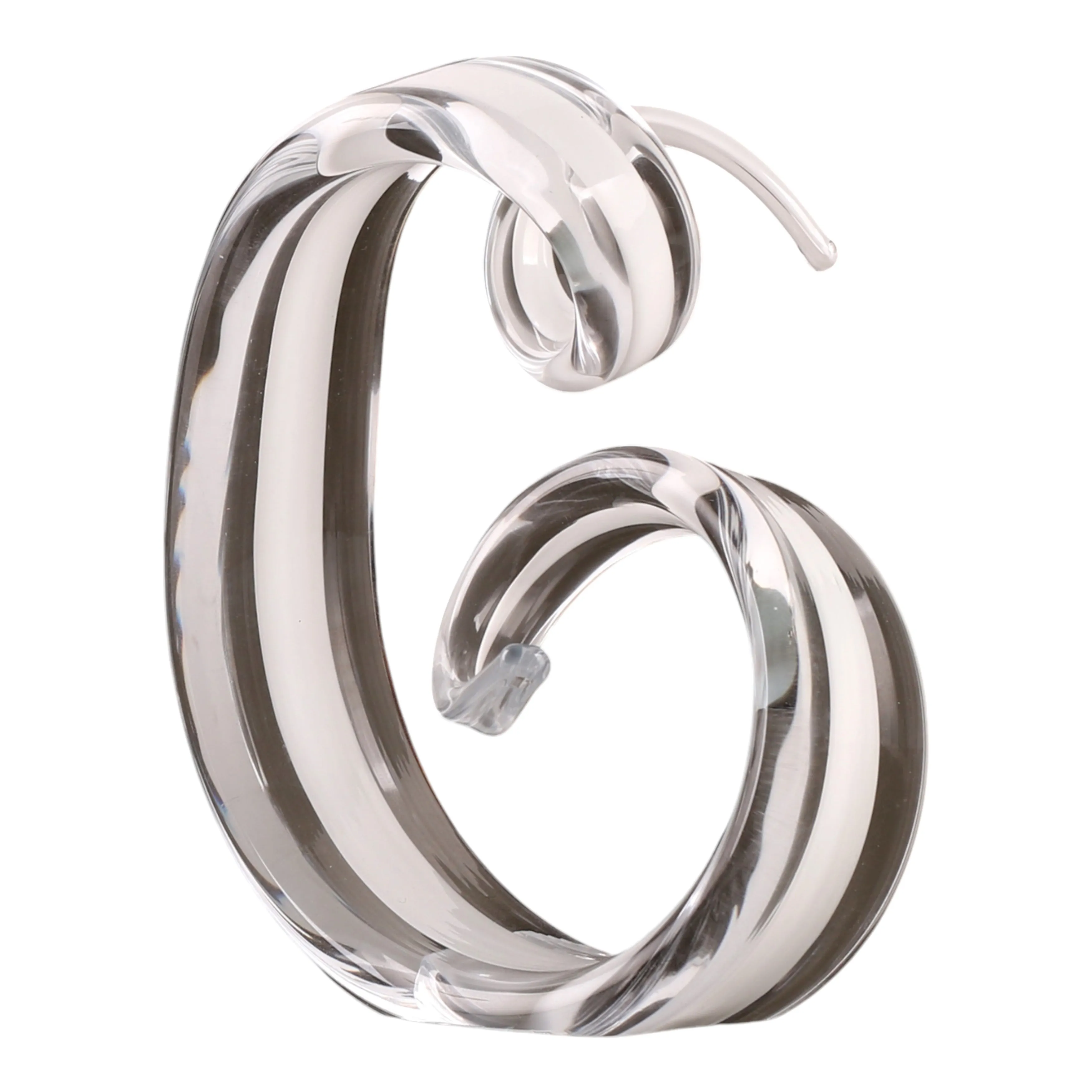 9" Newtok Tall Glass Ribbon Statuary