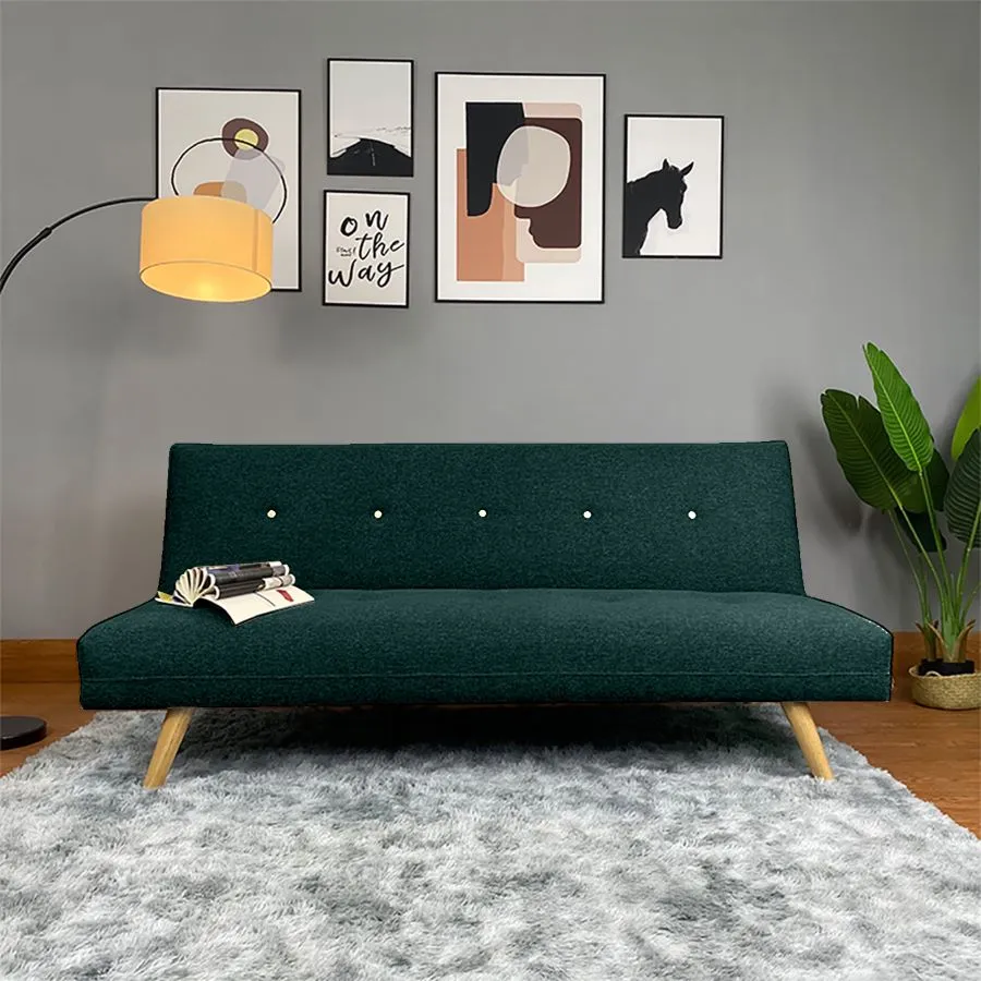 Aimar 2 In 1 Sofabed Velvet Upholstered