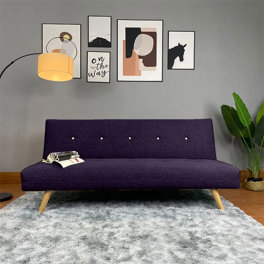 Aimar 2 In 1 Sofabed Velvet Upholstered