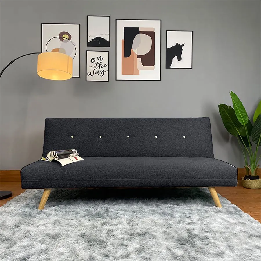 Aimar 2 In 1 Sofabed Velvet Upholstered